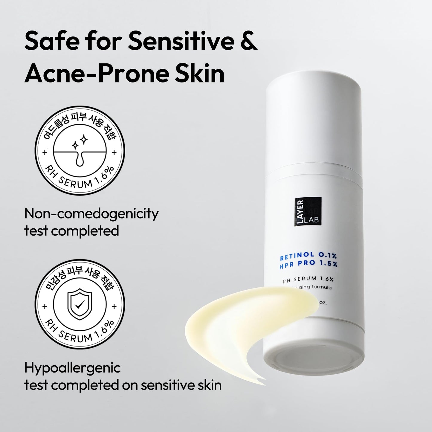 LAYERLAB Triple Retinoid 1.6% Serum – HPR, Retinal, Retinol & 8 Peptides | 1.08 fl oz
