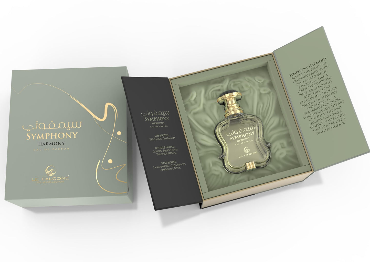 Le Falcone Symphony Harmony EDP – 3.4 oz | Balanced, Uplifting & Serene Unisex Fragrance
