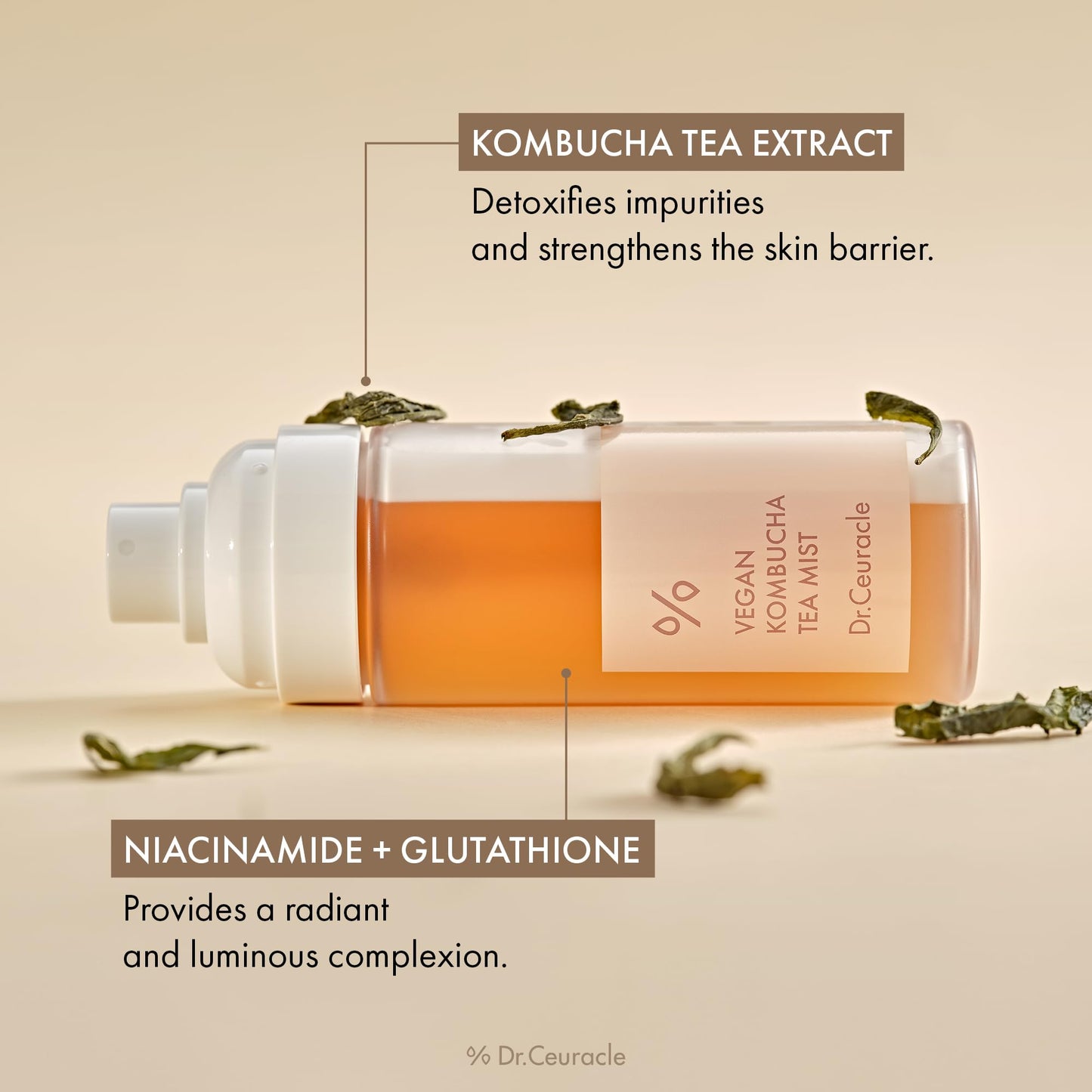 Leegeehaam Dr.Ceuracle Vegan Kombucha Tea Mist – Hydrating Face Mist 80 ml
