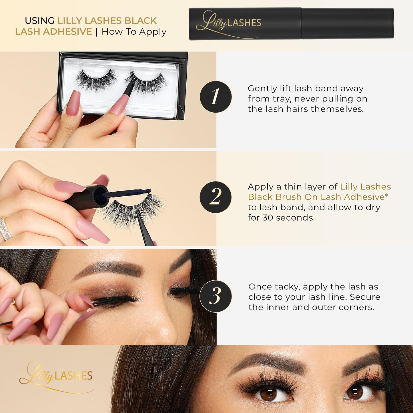 Lilly Lashes So Extra Mykonos 3D Mink Lashes – Reusable Fluffy Lash by Lilly Lashes