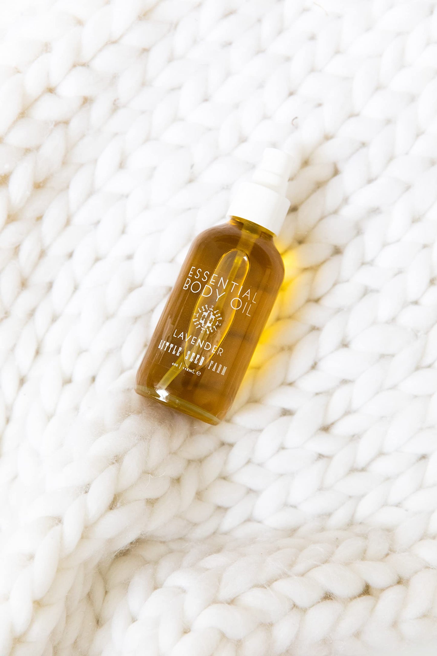 Little Seed Farm Essential Body Oil – Lavender, 4 oz | Gentle, Non-Greasy