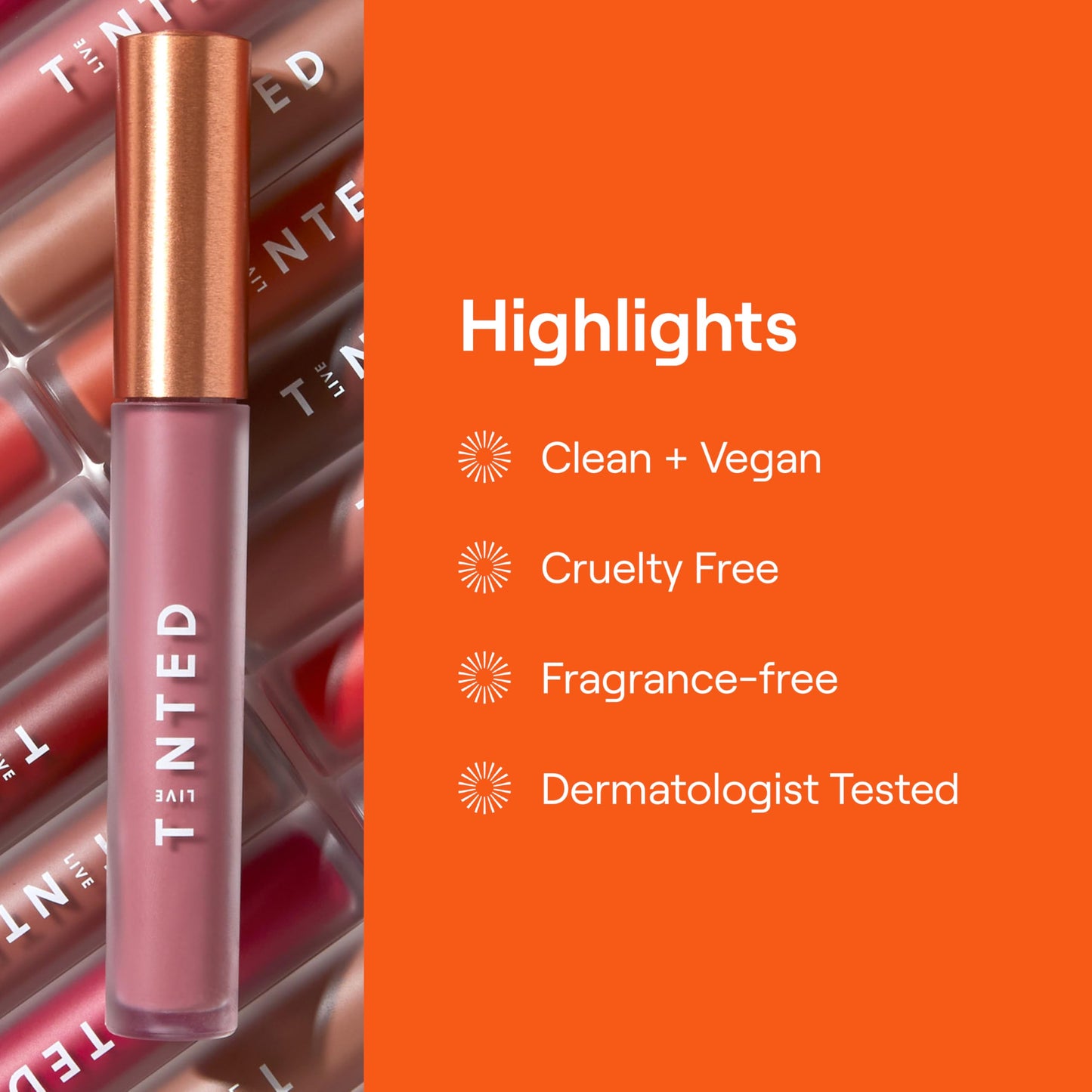Live Tinted Huelip Liquid Lip Crème – Weightless, Long-Lasting Matte Lip Color with Hyaluronic Acid & Jojoba Oil (0.09 fl oz, Warm Brown)