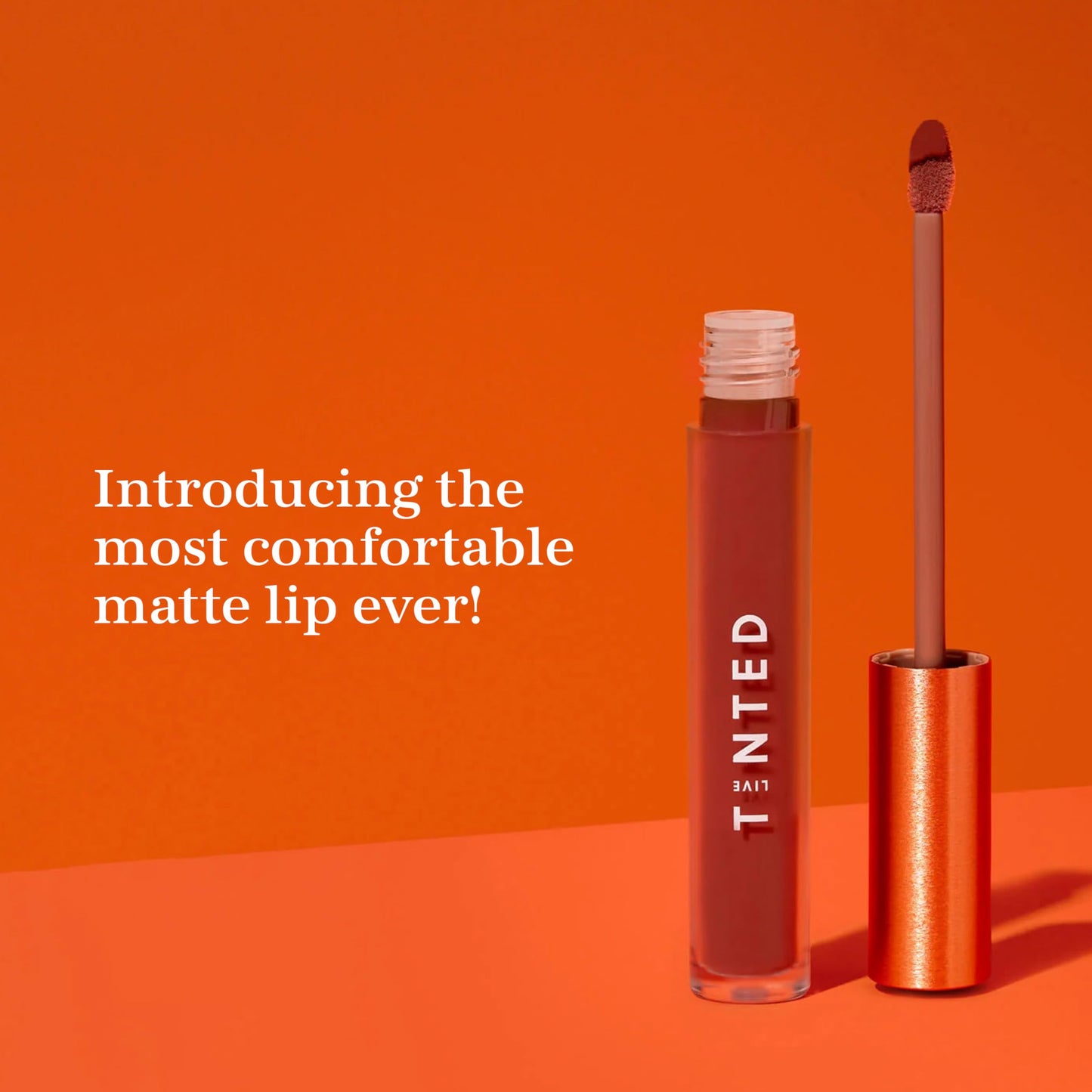 Live Tinted Huelip Liquid Lip Crème – Weightless, Long-Lasting Matte Lip Color with Hyaluronic Acid & Jojoba Oil (0.09 fl oz, Warm Brown)