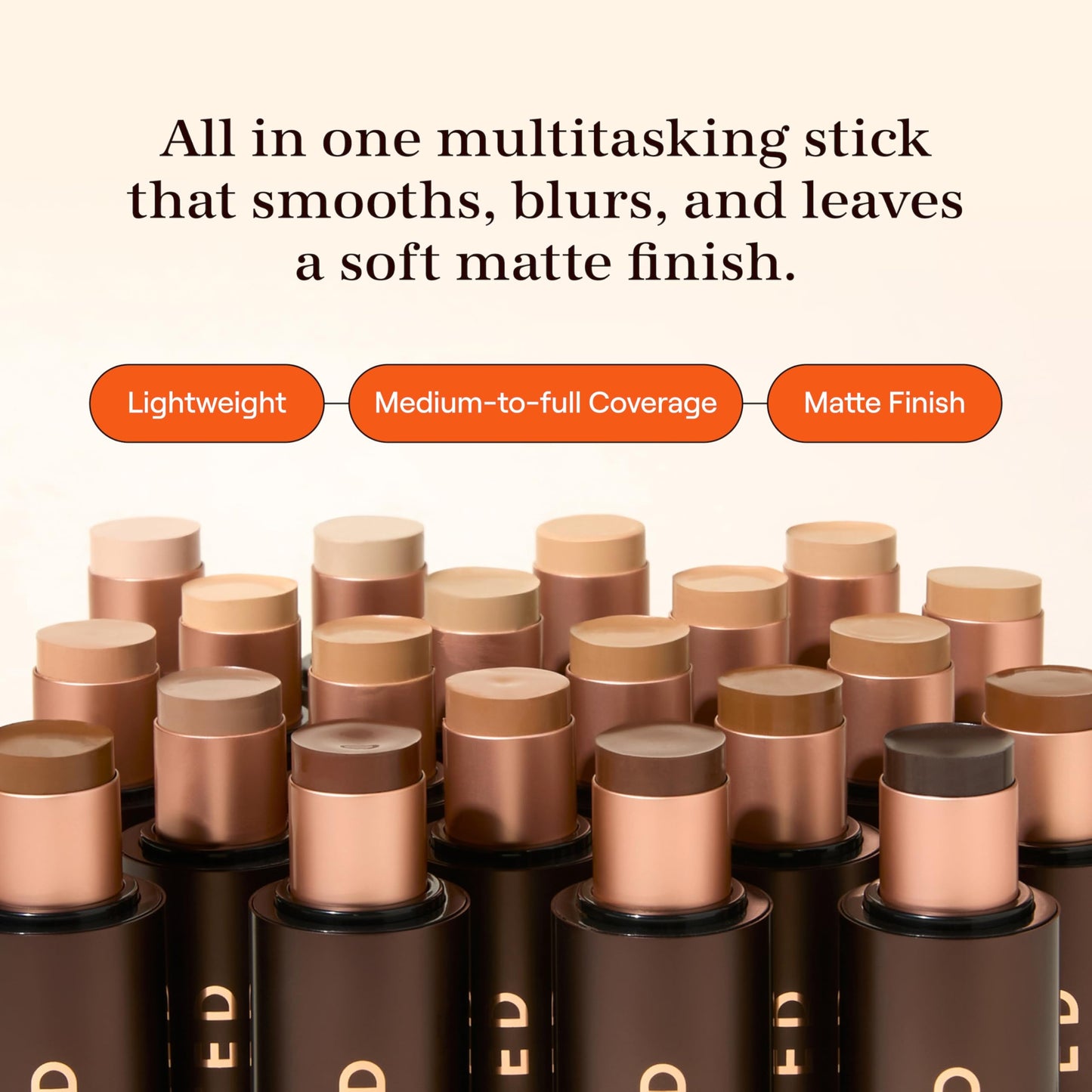 Live Tinted HUESTICK Complexion Stick Shade 08 — Buildable Coverage & Soft Matte Finish