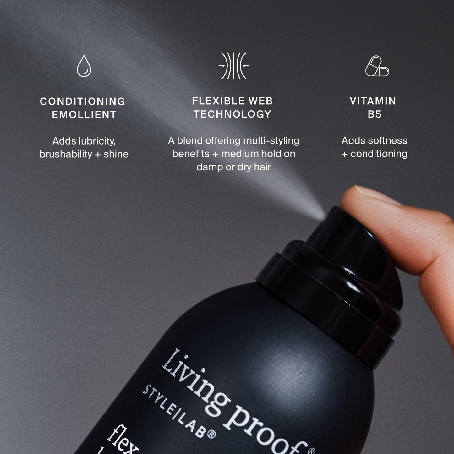 Living Proof Style Lab Flex Hairspray – Flexible Hold, Shine & Humidity Protection