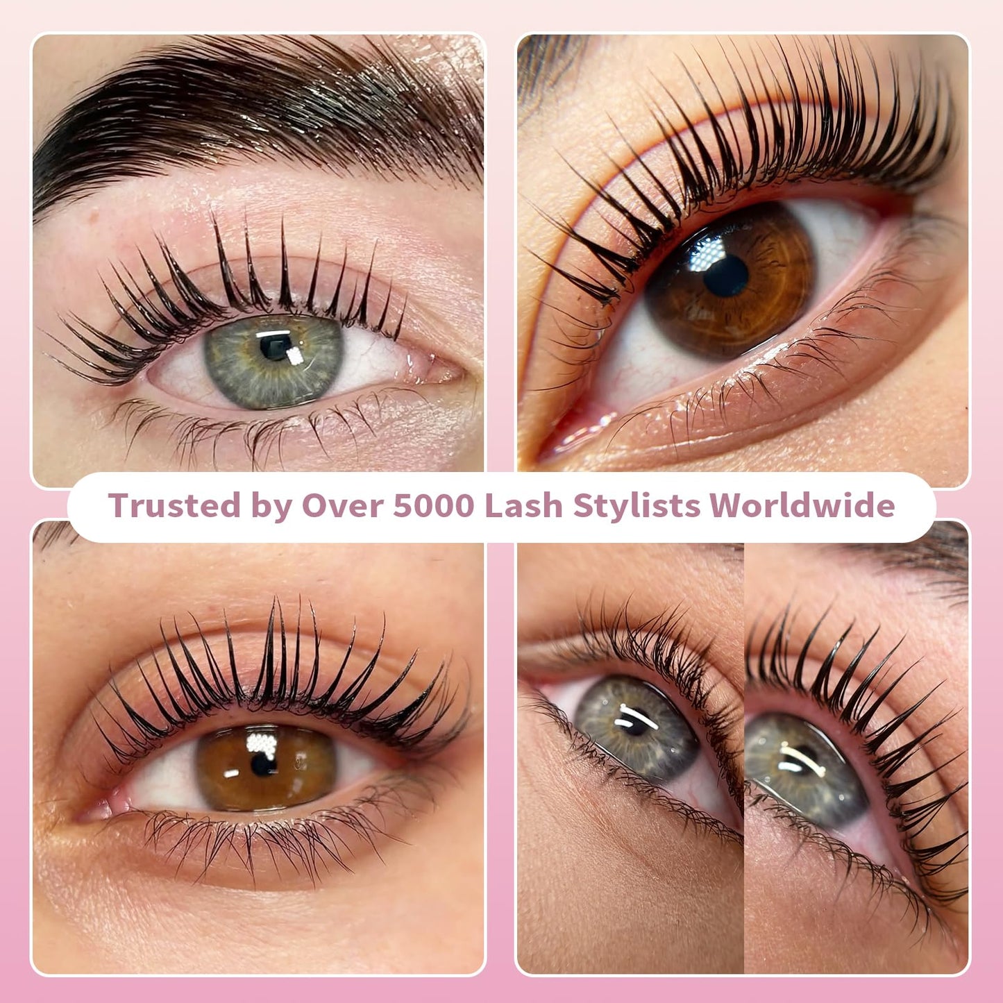 Lomansa Lash Lift Kit for Beginners — At-Home DIY Eyelash Perm with Open Eye Pads