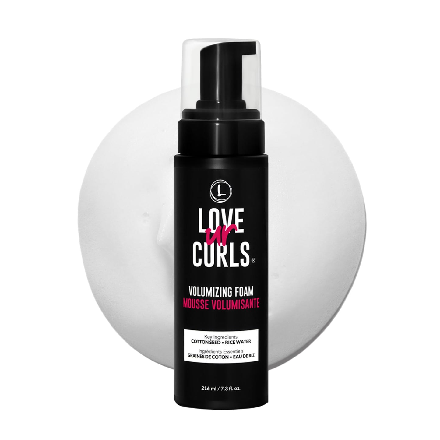 Love Ur Curls Volumizing Foam — Lightweight Mousse for Curly Hair, Volume & Definition, Frizz Control | Vegan, Silicone-Free, 7.3 oz
