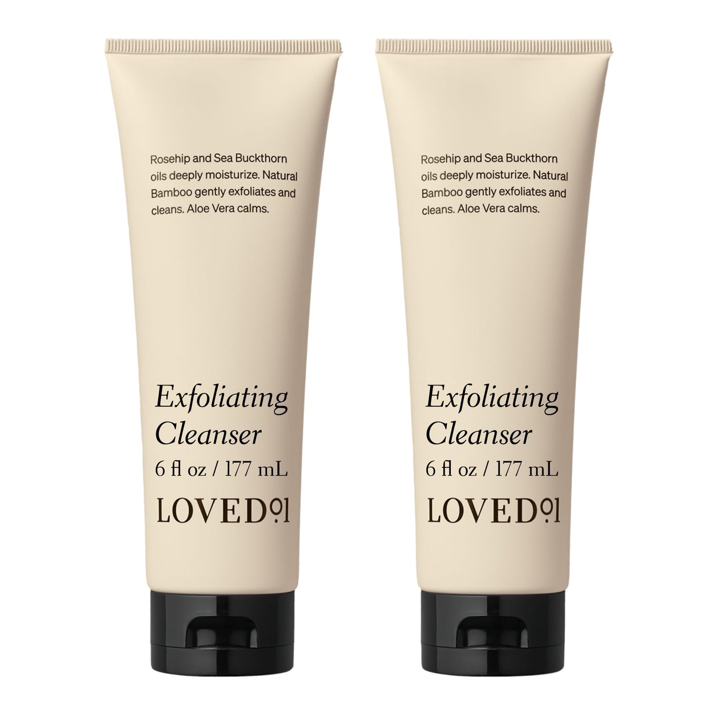 Loved01 Face & Body Exfoliating Cleanser – Mandelic Acid, Hydrating Wash, 2-Pack (6 oz) | John Legend Skincare