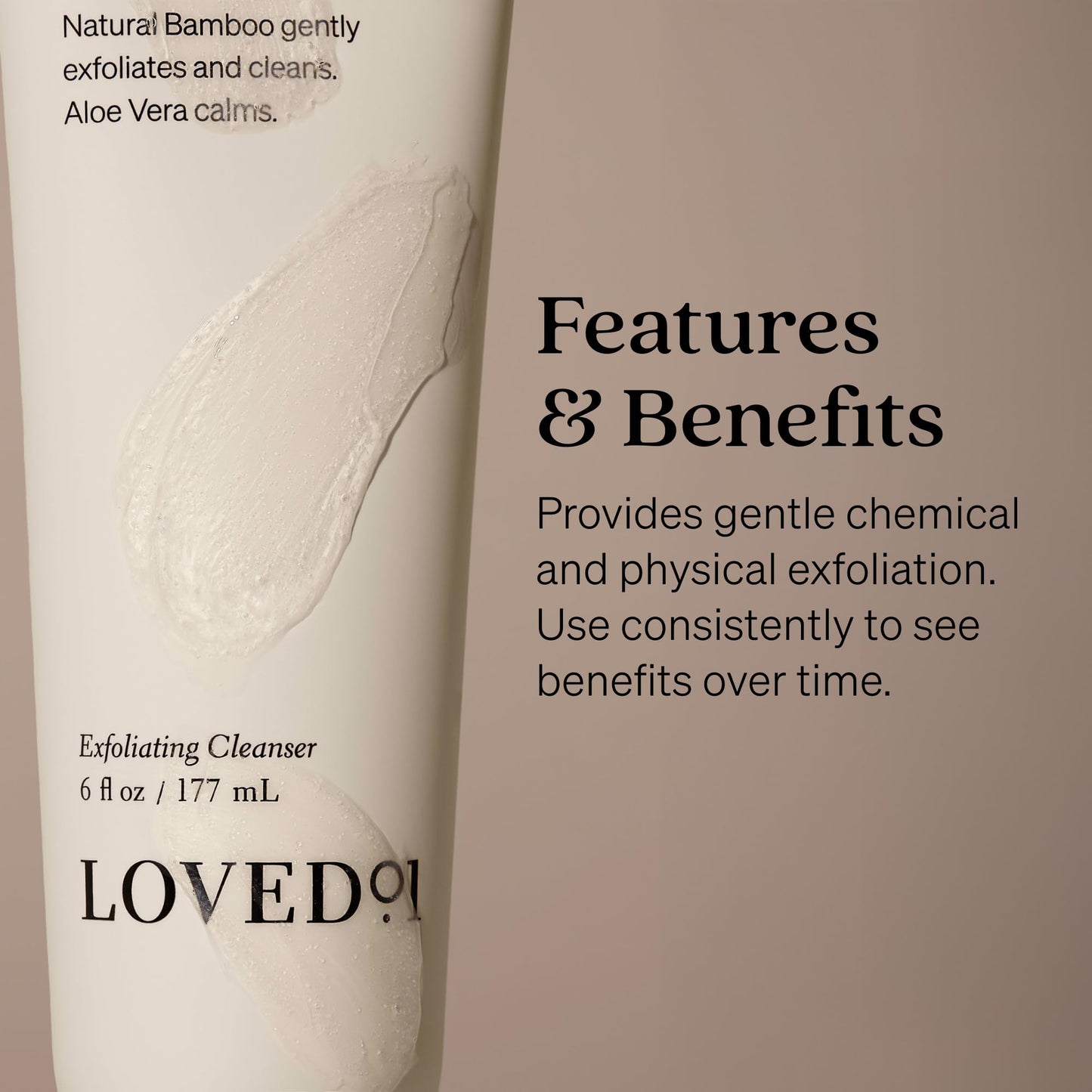 Loved01 Face & Body Exfoliating Cleanser – Mandelic Acid, Hydrating Wash, 2-Pack (6 oz) | John Legend Skincare