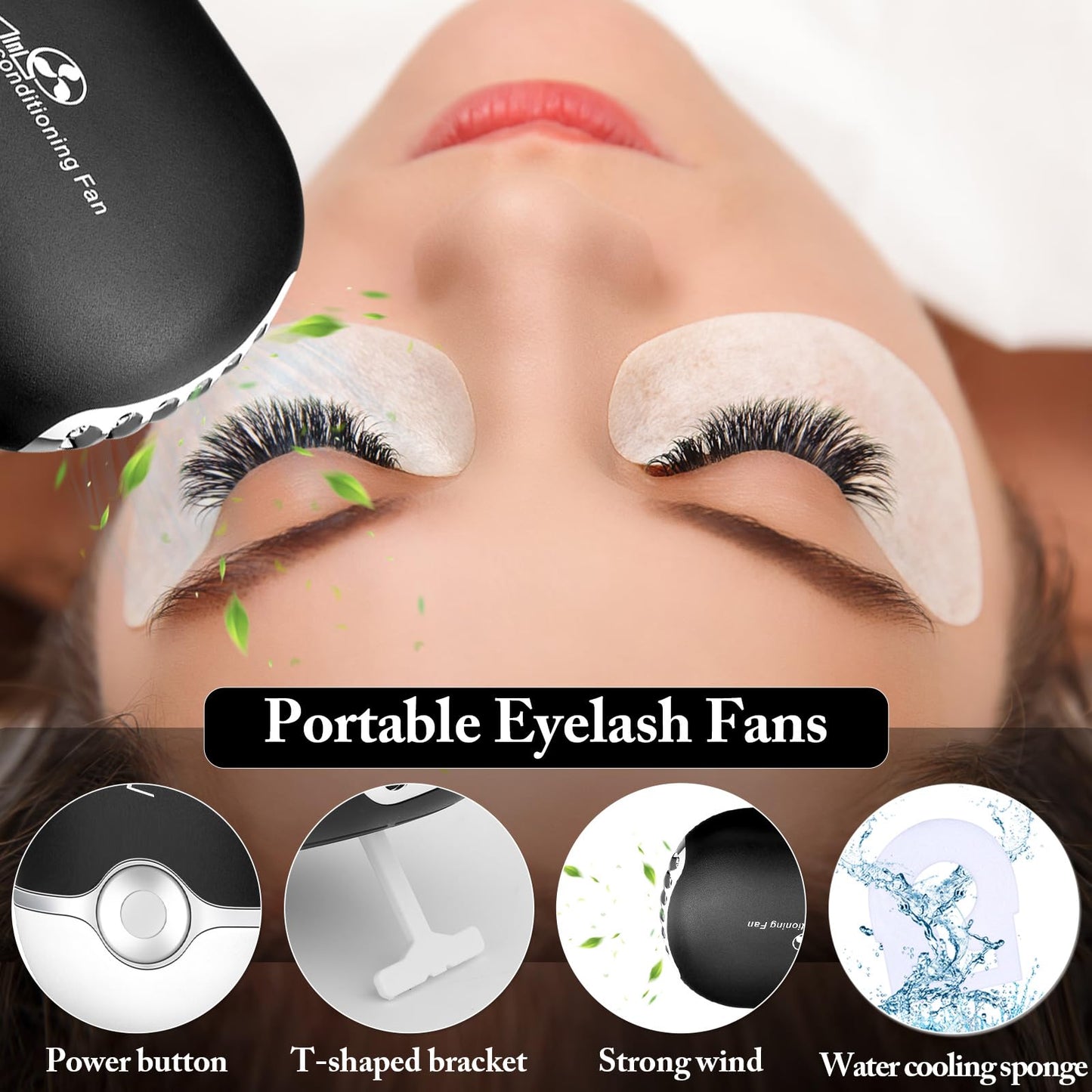 Lucomb Eyelash Extension Kit for Beginners – 345-Piece Practice Set with Mannequin Head