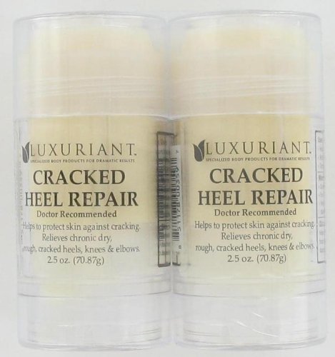 Luxuriant Cracked Heel Repair – The ORIGINAL Twin Pack (2x2.5oz) Dry Heel Cream