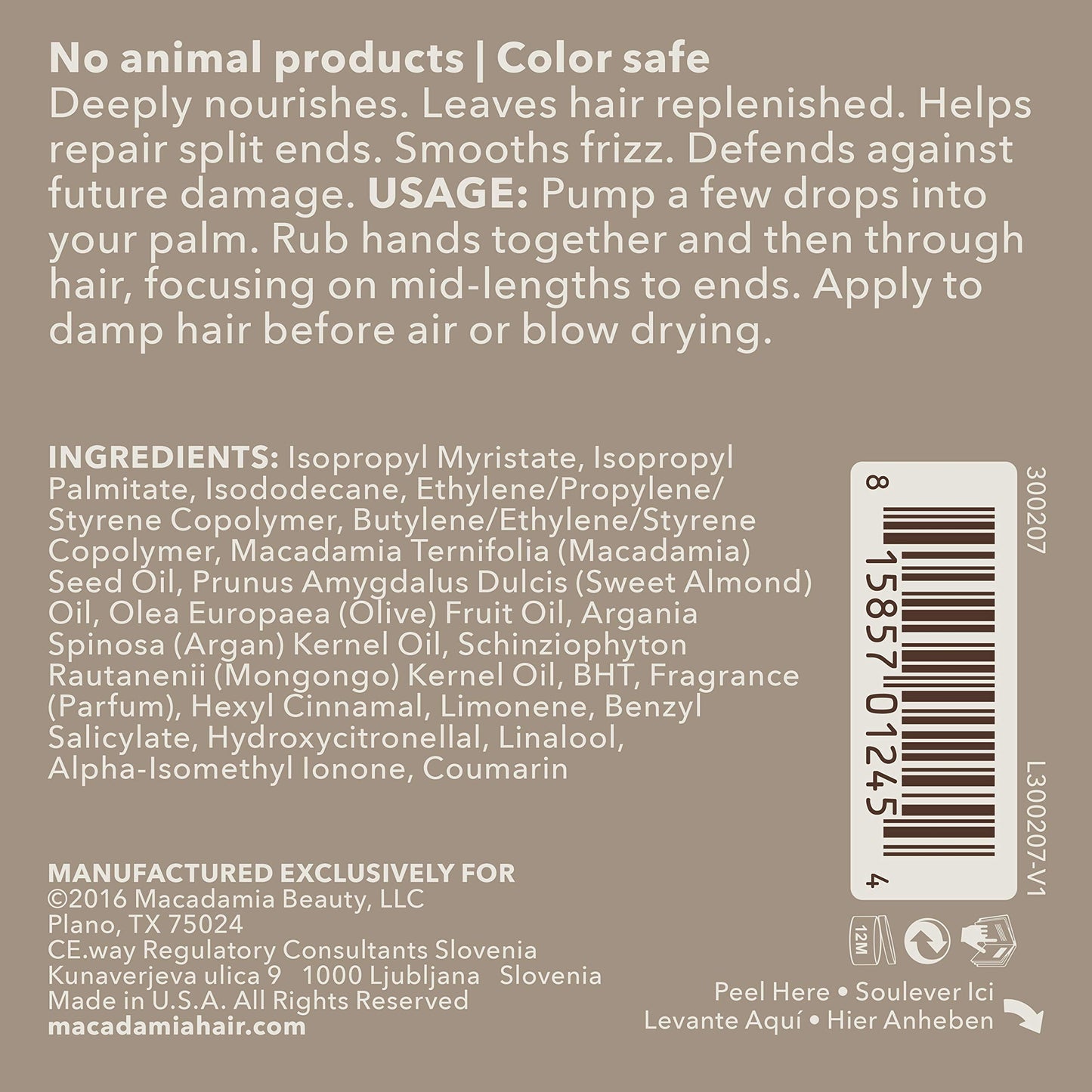 Macadamia Professional Ultra Rich Hair Repair Oil Treatment, 4.2oz