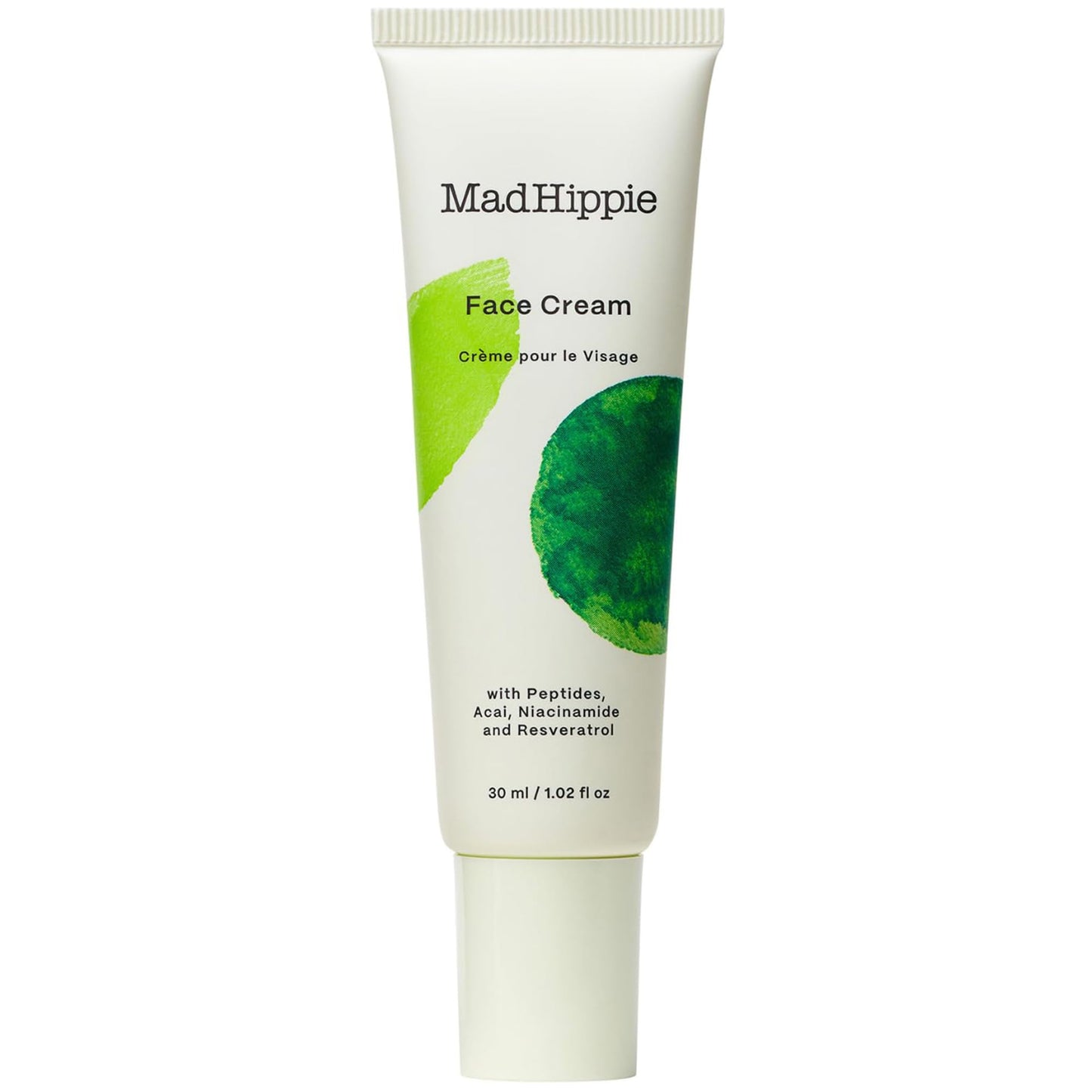 Mad Hippie Face Cream - Age-Defying Moisturizer with Niacinamide, Peptides & Argan Oil (1.02 oz)
