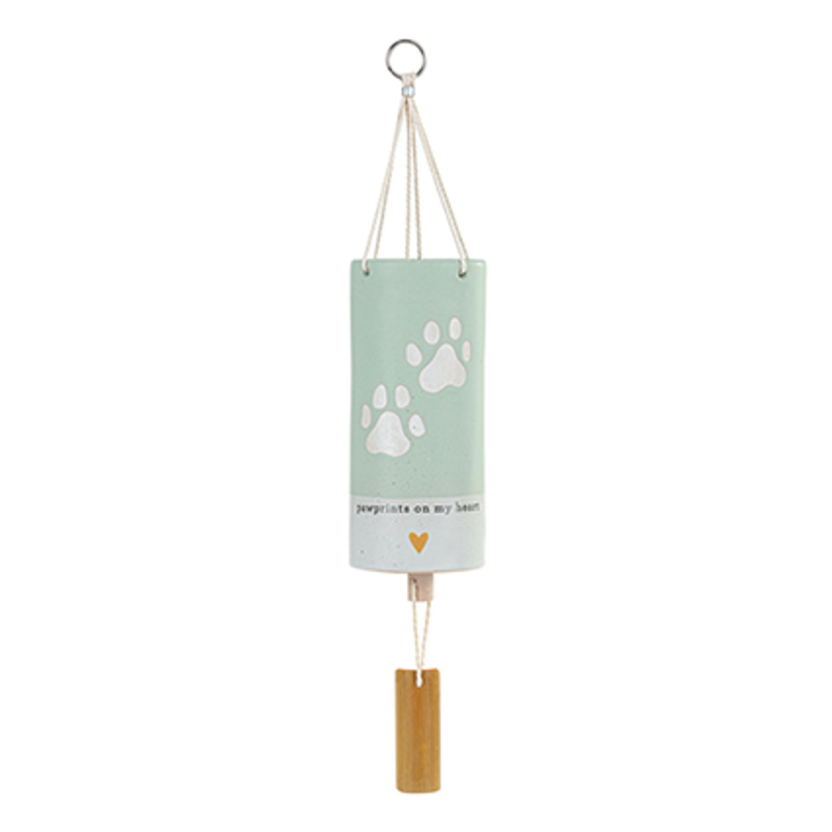 Demdaco Inspired Collection Wind Chime - Paw Prints