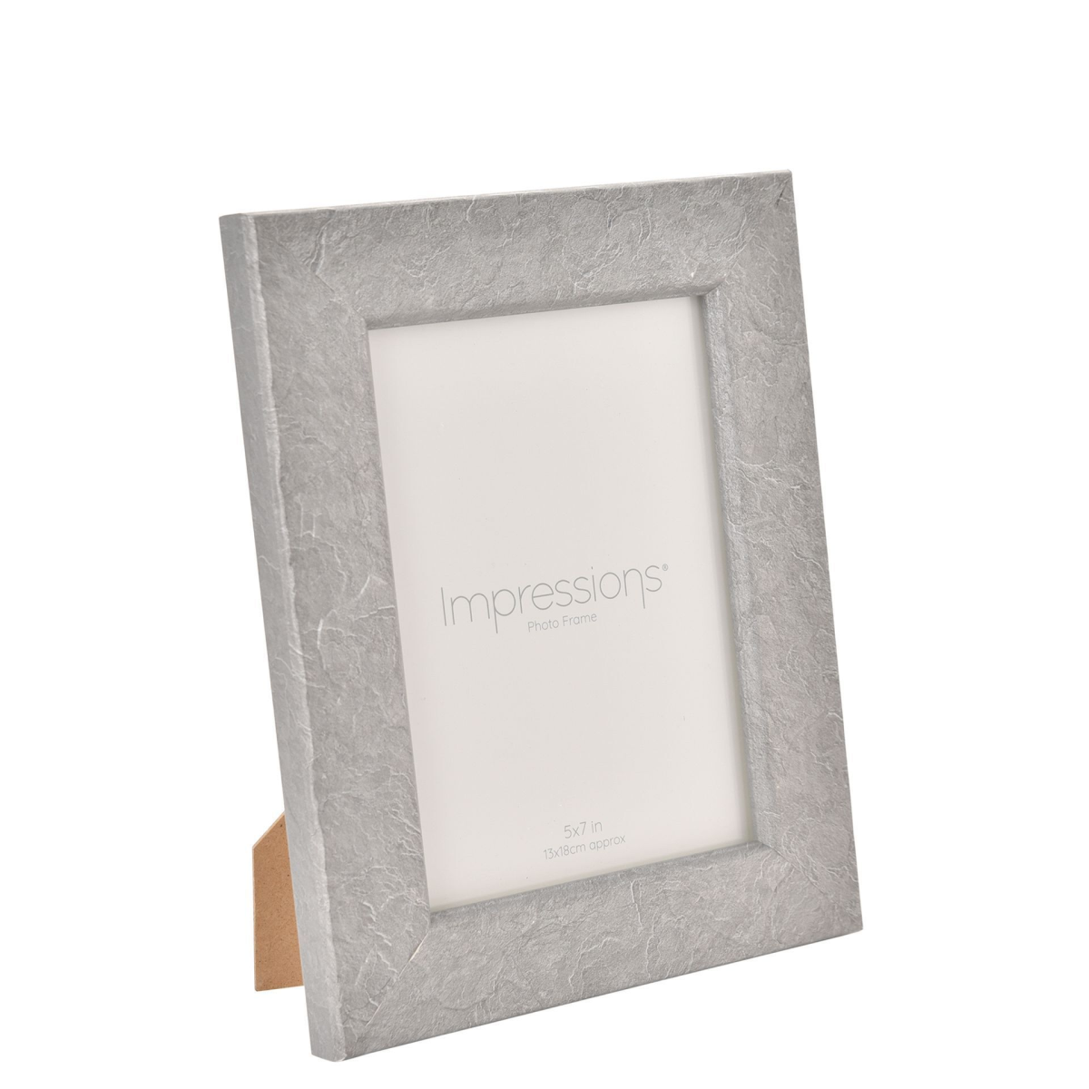 Impressions Resin Photo Frame Grey - 5" x 7"