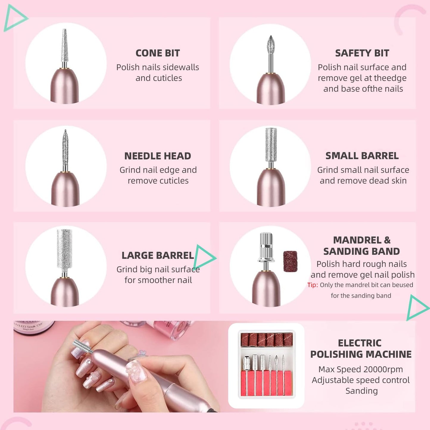 Major Dijit Acrylic Nail Kit with LED Lamp & Drill – 12 Colors, Base/Top Coats, Tips & Charms