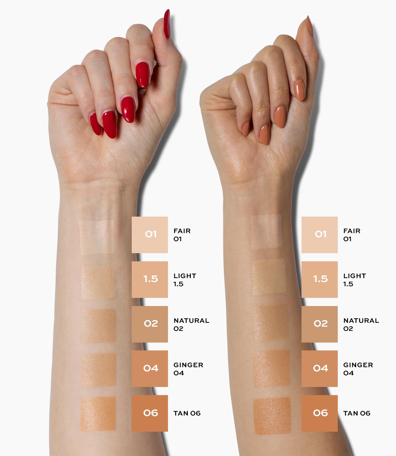 MAKE Beauty Diffusion Dew Skin Tint – Sheer to Medium Coverage, Glowing Finish (Neutral 02)