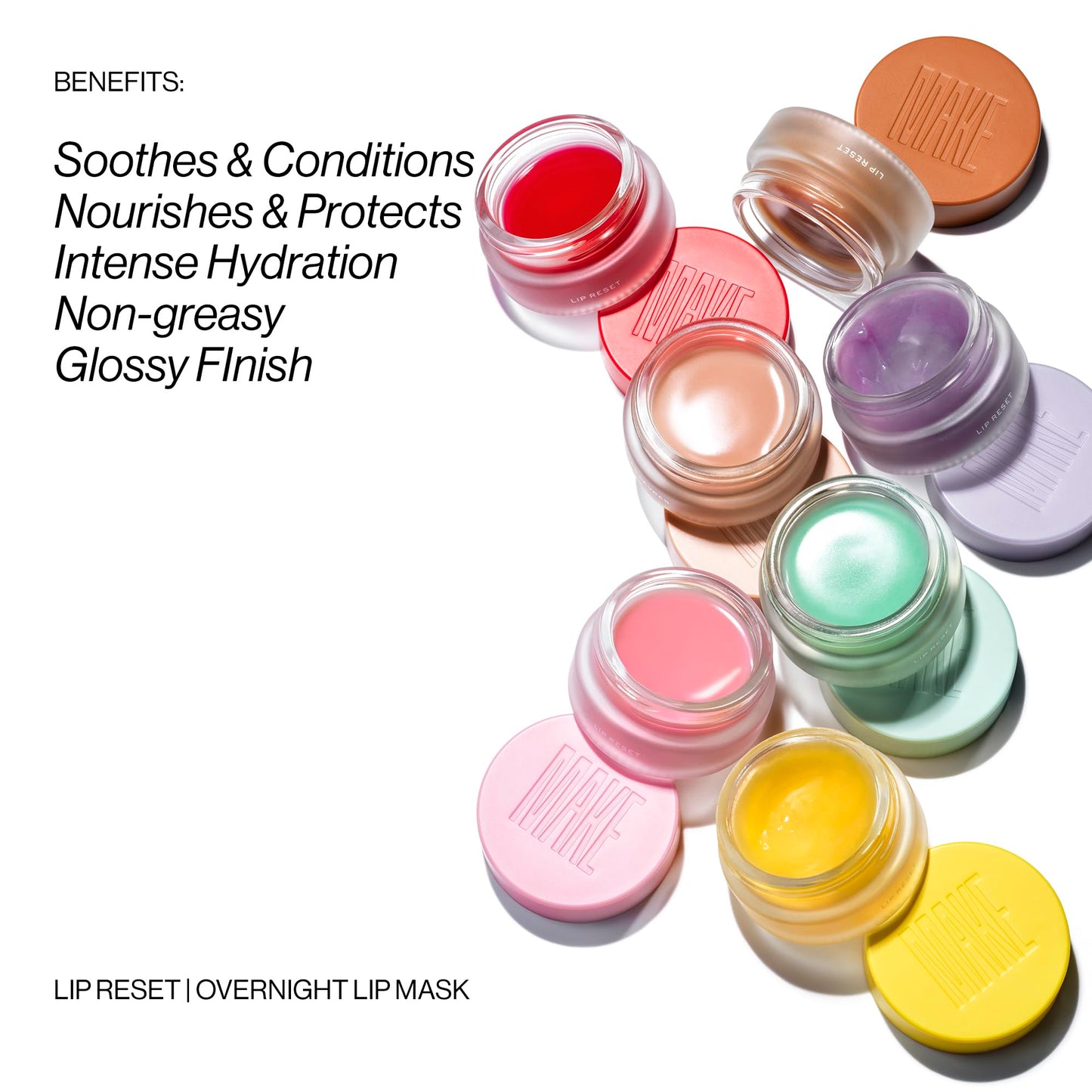 MAKE Beauty Lip Reset Overnight Lip Mask – Nourishing Hydration & Softening