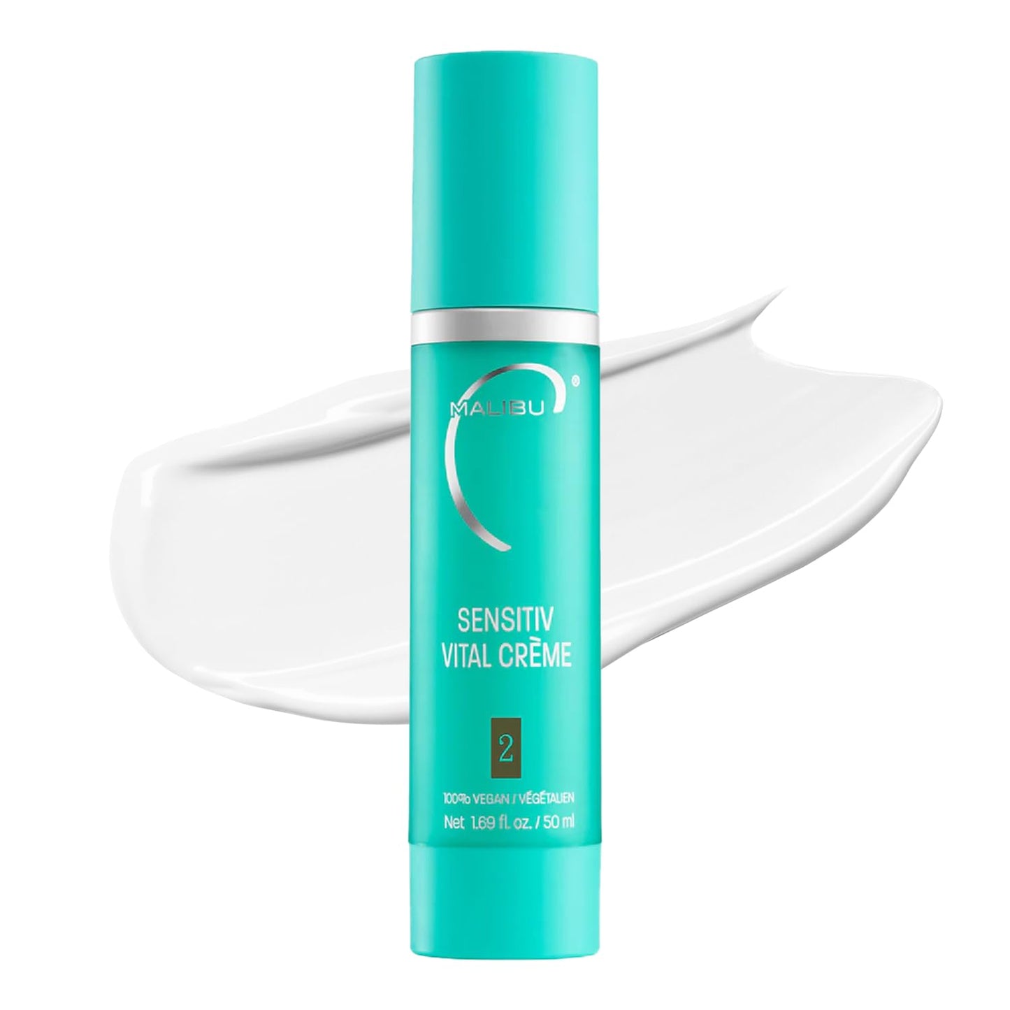 Malibu C Sensitiv Vital Crème Face Moisturizer – Fragrance-Free, Non-Comedogenic (1.69 oz)