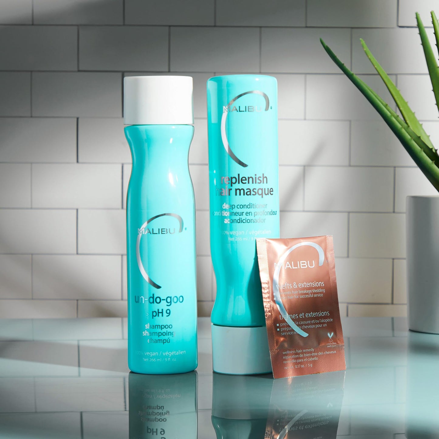 Malibu C Wefts & Extensions Wellness Hair Collection | Vegan, pH-Balanced Care for Extensions