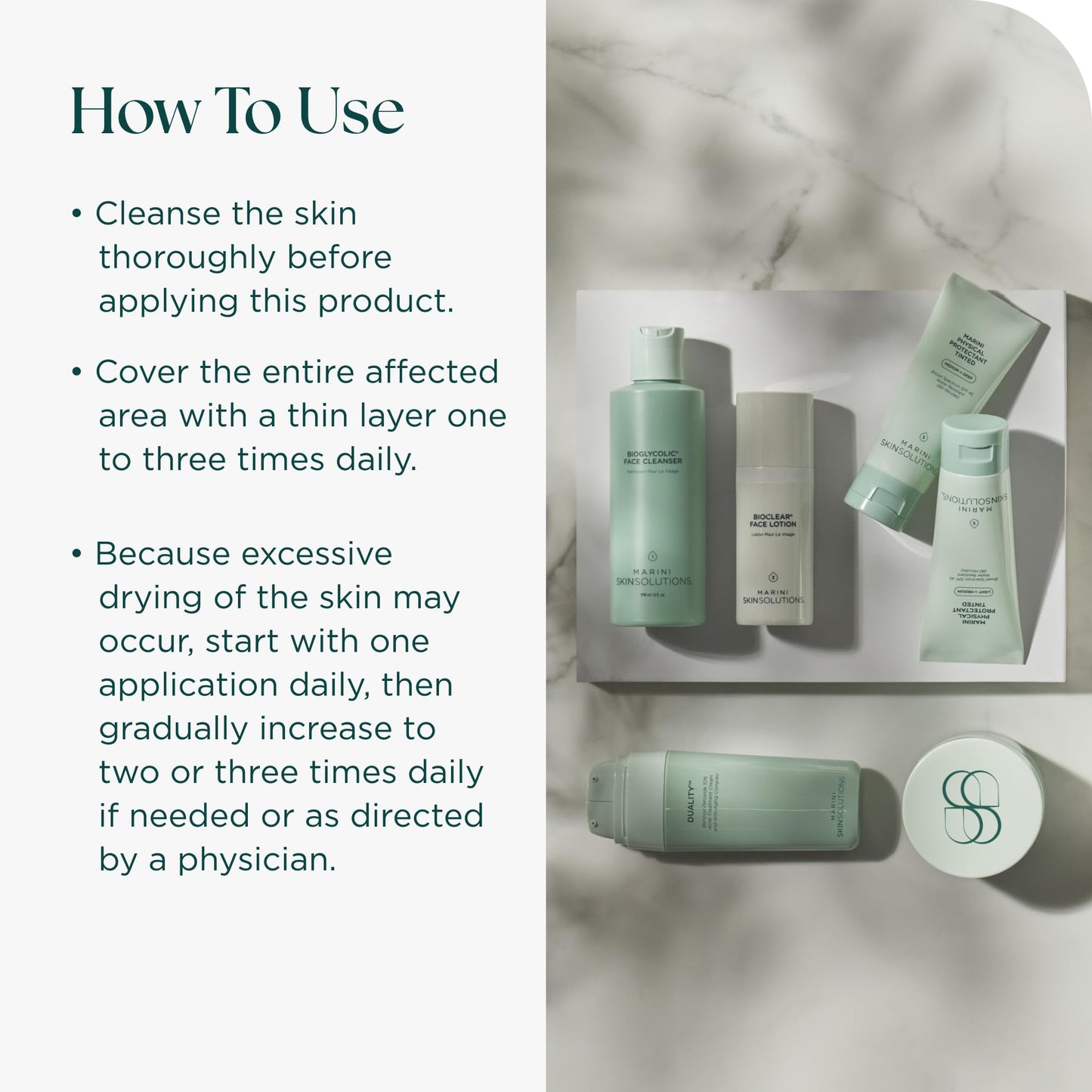 Marini SkinSolutions Benzoyl Peroxide Acne Treatment Lotion 5% – Clear Pores & Control Excess Oil – Made in USA – 2 fl oz