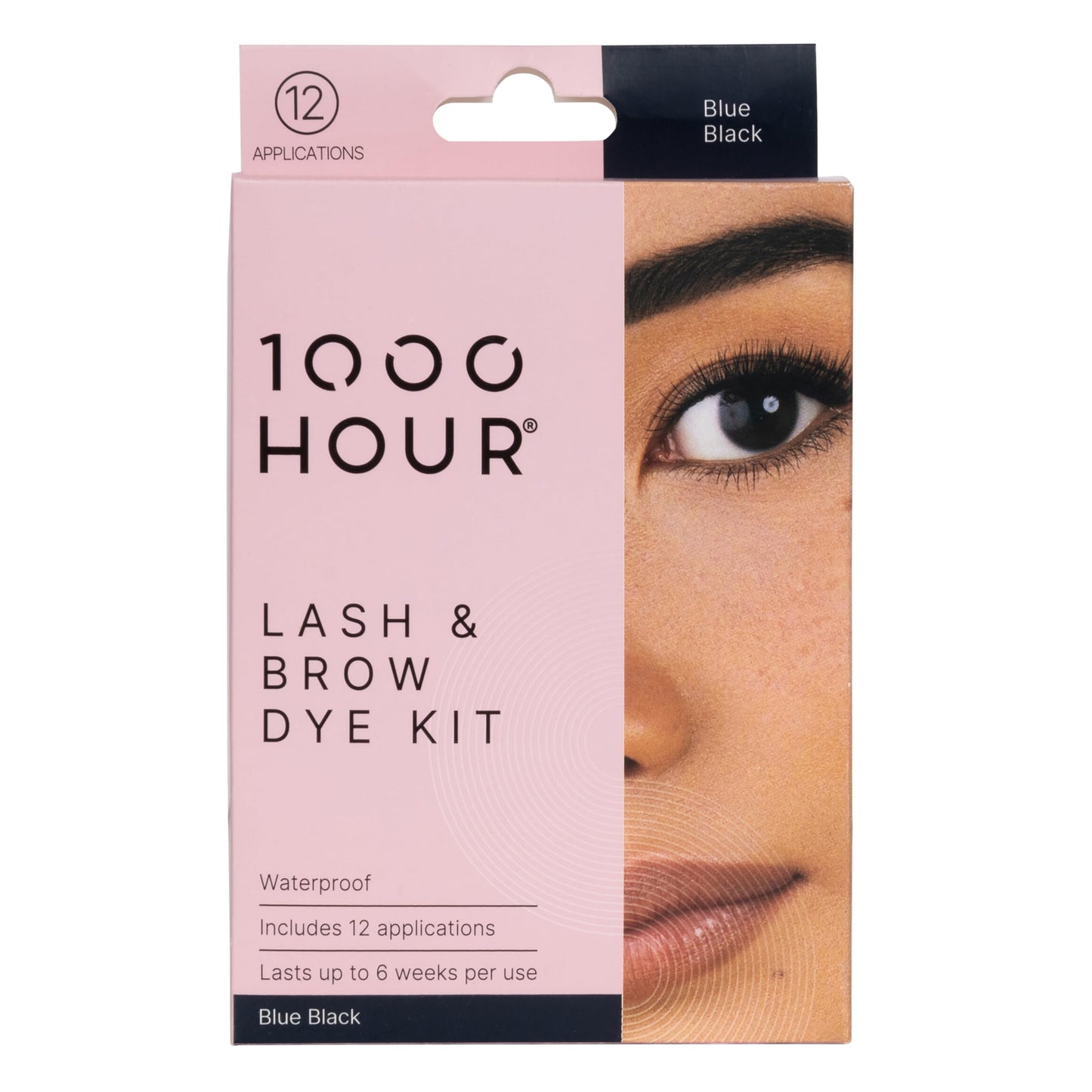 MaxRelief 1000 Hour Brow Color Kit – Blue Black | Long-Lasting Brow Mascara, 12 Applications