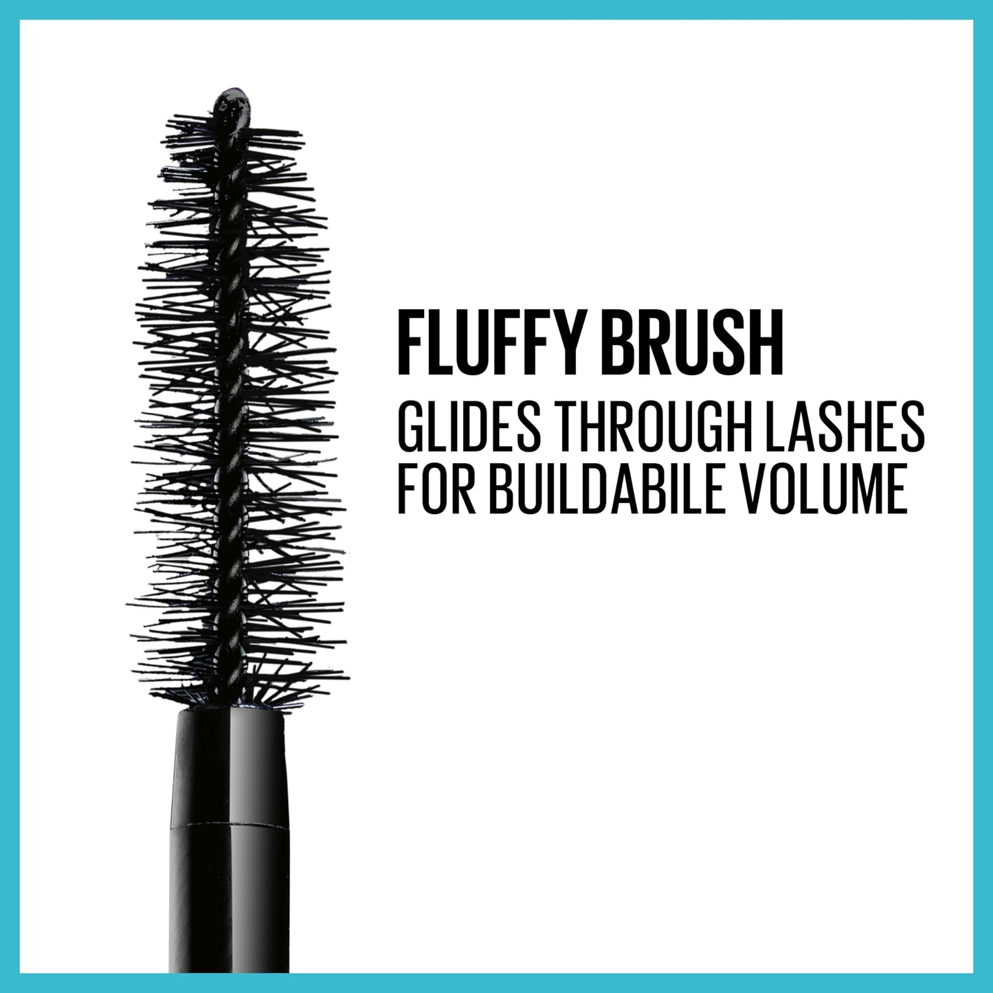 Maybelline Total Temptation Waterproof Mascara – Bold Volume & Length, Very Black, 0.3 oz