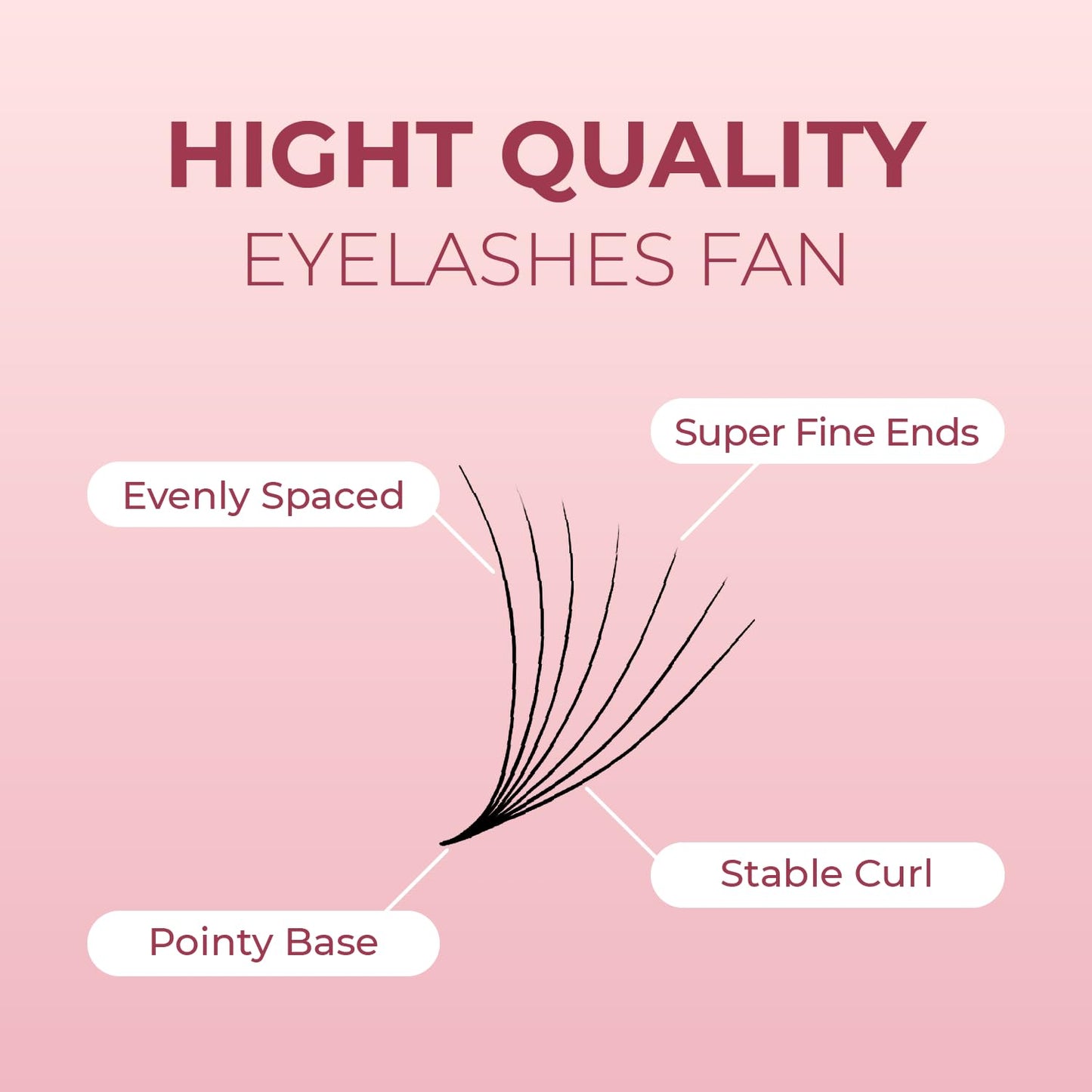 MDC LASHES Promade Eyelash Fans 5D-20D Volume Extensions | Ultra Speed, C/CC/D Curl, 10-18mm