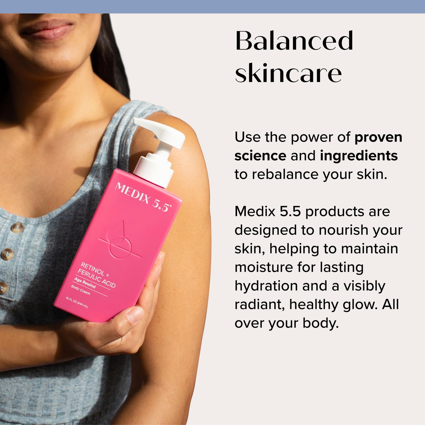 Medix 5.5 Retinol Body Lotion – Firming Moisturizer for Crepey Skin (2-Pack)