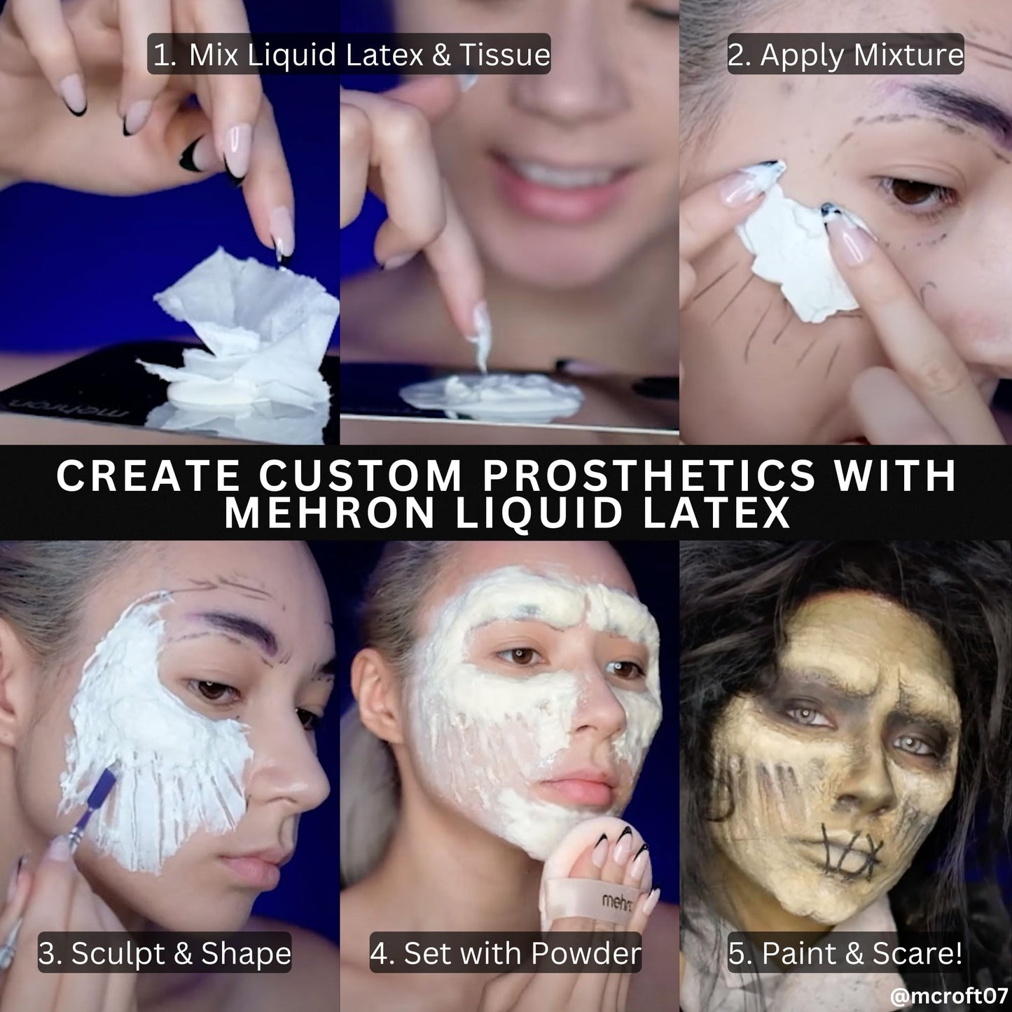 Mehron Liquid Latex (16 oz) – Light Flesh | Professional FX Adhesive & 3D Effects