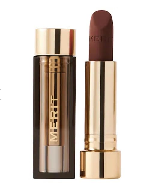 Merit Signature Lip Lightweight Matte Lipstick – Equestrian Warm Brown, 0.10 oz / 3 g