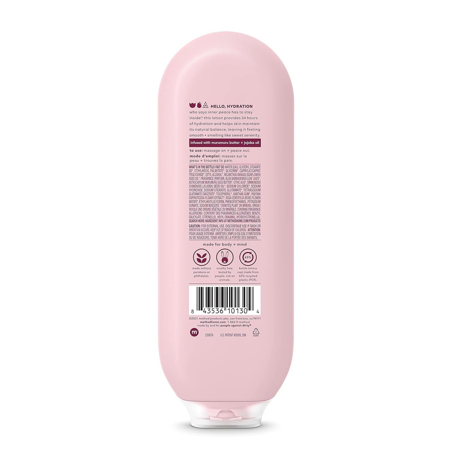 Method Daily Lotion Pure Peace – 24-Hour Plant-Based Hydration (6 x 13.5 oz)