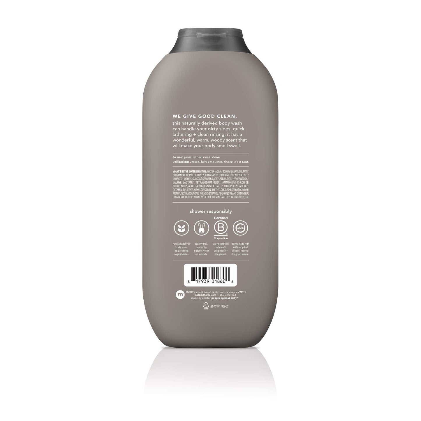 Method Men 3-Pack Body Wash 18 oz Each – Sea + Surf, Cedar + Cypress, Juniper + Sage