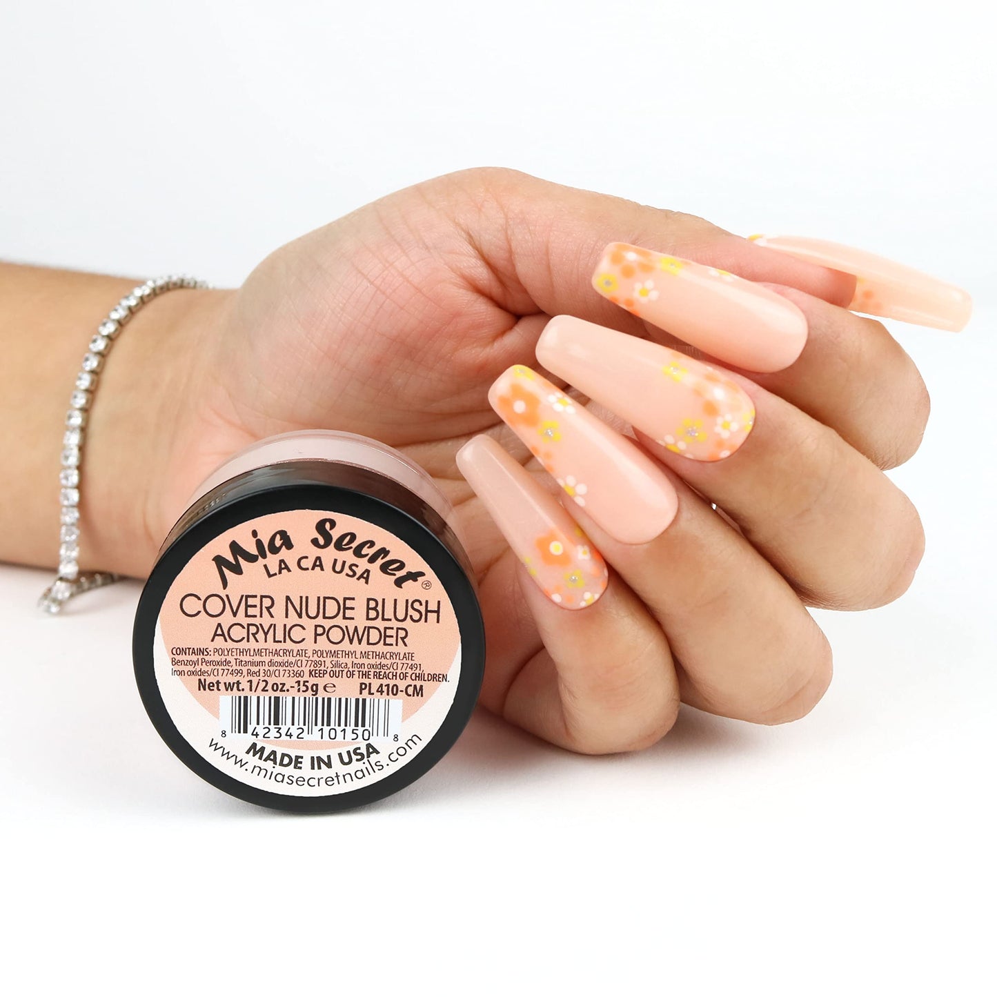 Mia Secret Cover Nude Blush Acrylic Powder — Conceal Flaws and Extend Nails