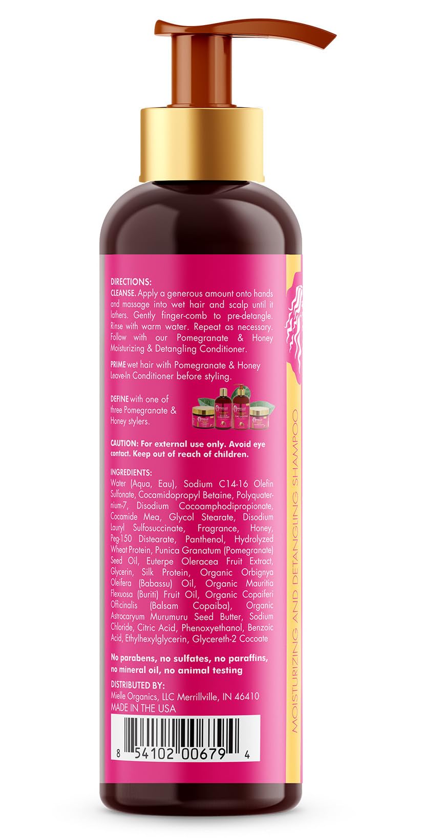 Mielle Organics Pomegranate & Honey Twin Pack Shampoo & Conditioner for Type 4 Hair