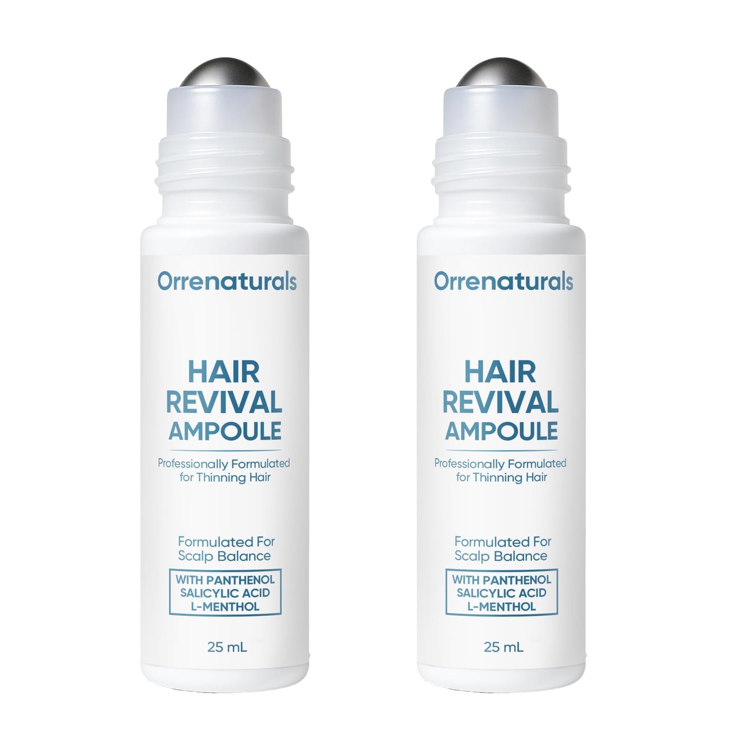 Minyang Orrenaturals Hair Revival Ampoule — Hair Growth Roll-On for Fuller, Thicker Hair (2 Count)