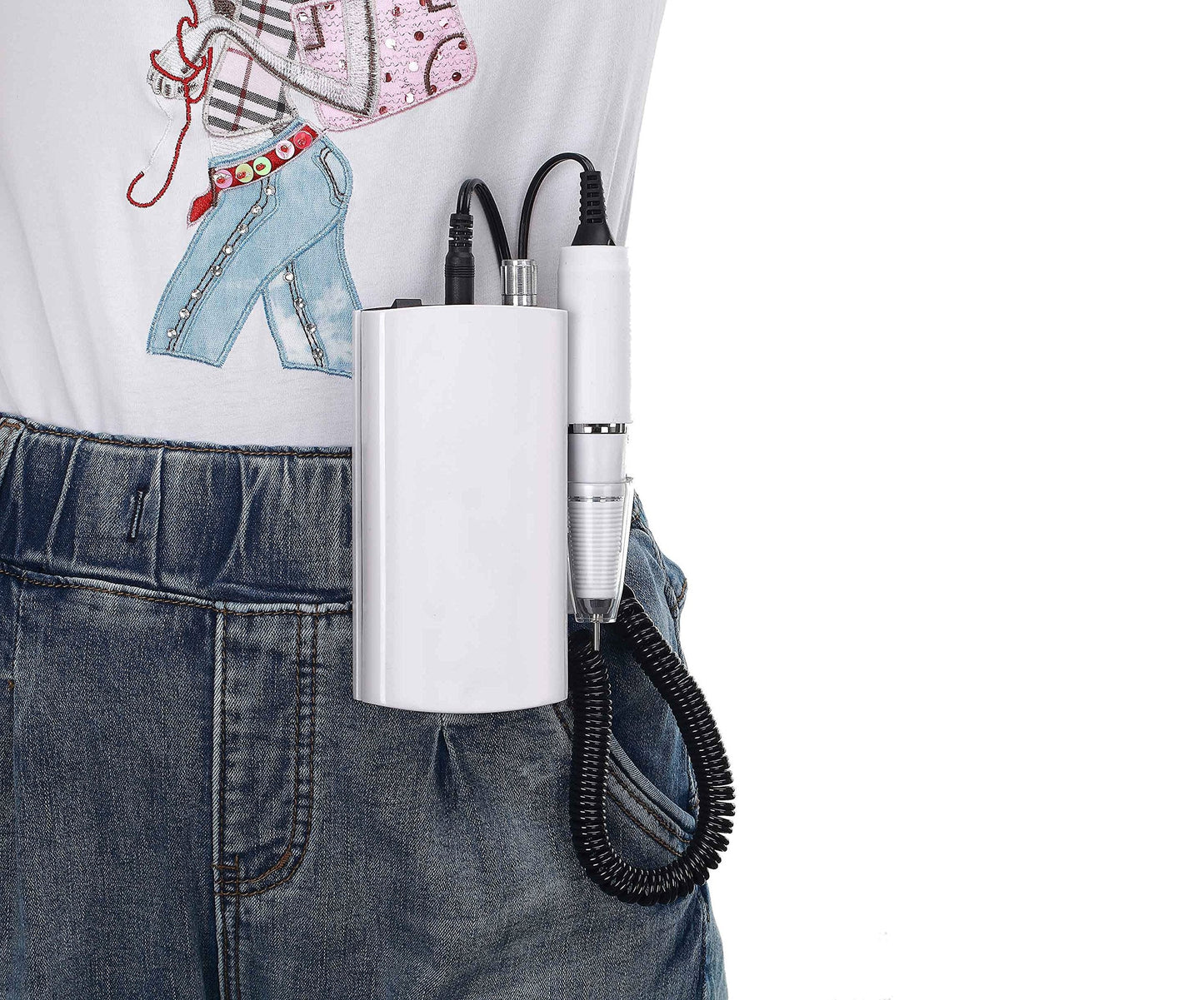 Miss Sweet Portable Nail Drill Machine – Rechargeable Electric Nail File for Acrylic, 0–30000 RPM