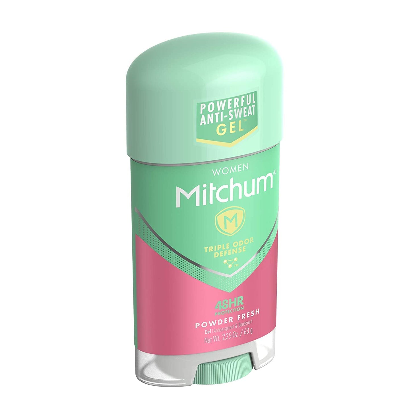 Mitchum Gel Anti-Perspirant Deodorant for Women – Powder Fresh, Triple Odor Defense, 2.25 oz (8 Pack)