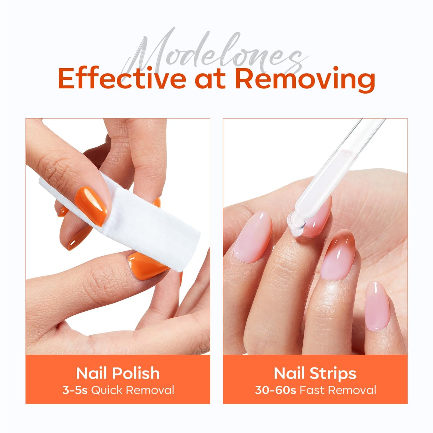 Modelones Nude Quick Dry Nail Polish & Remover Kit - DIY Home Manicure