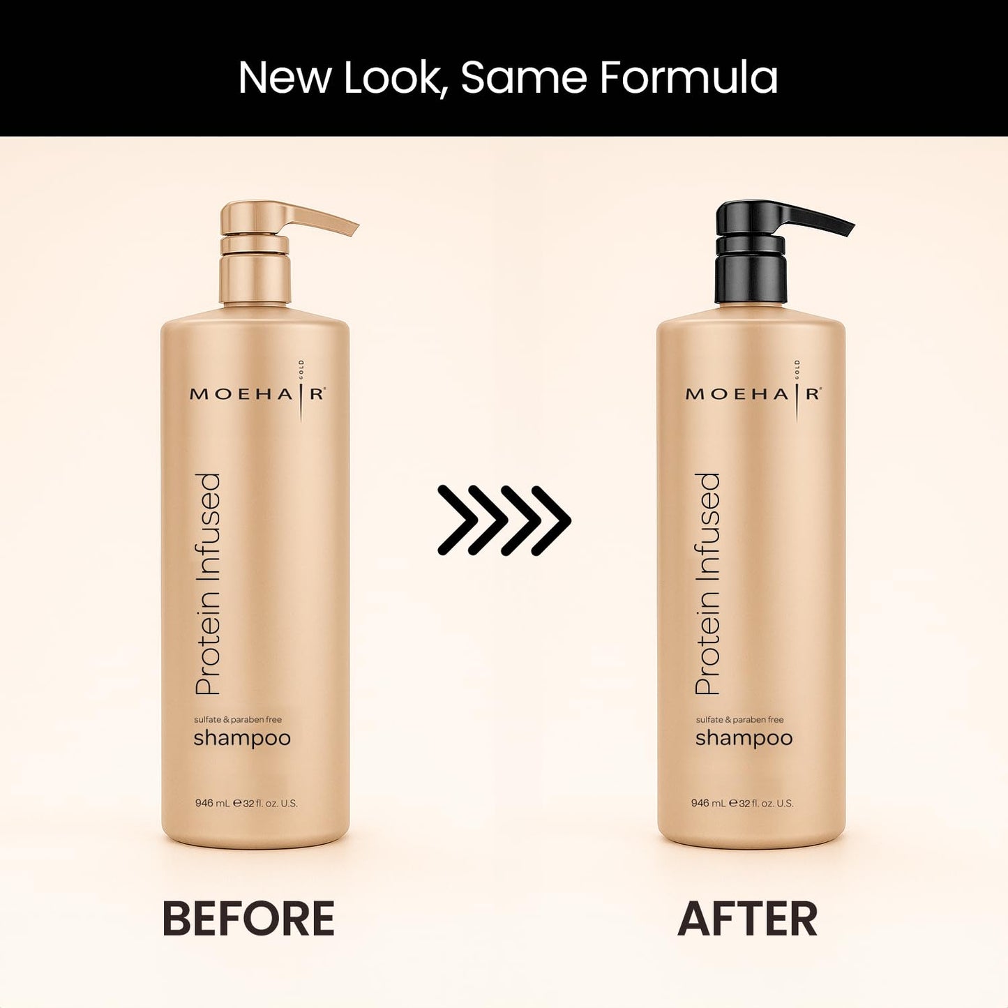 MOEHAIR Protein Infused Shampoo – Anti-Frizz, Moisturizing & Strengthening (32 Fl Oz)
