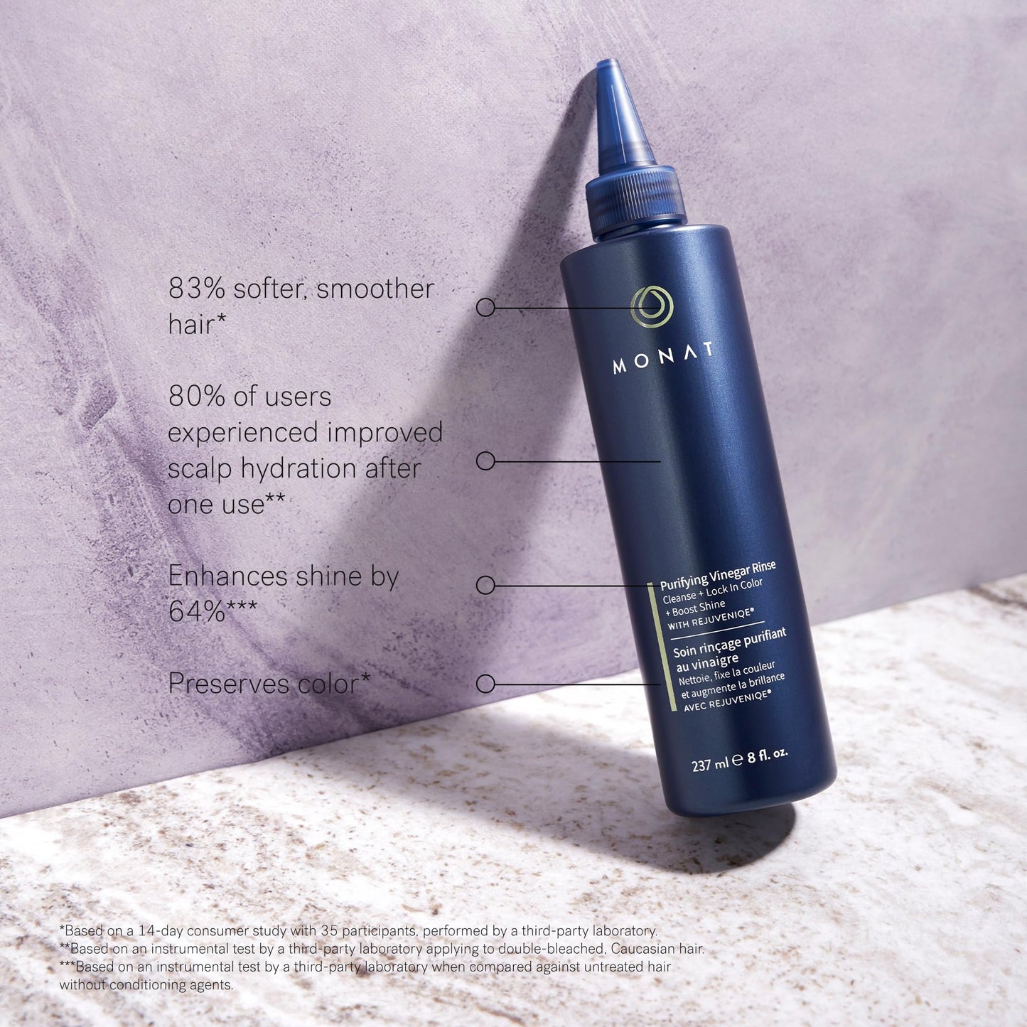 MONAT Purifying Vinegar Rinse – Nourishing Makeup Remover Balm for Soft, Hydrated Skin
