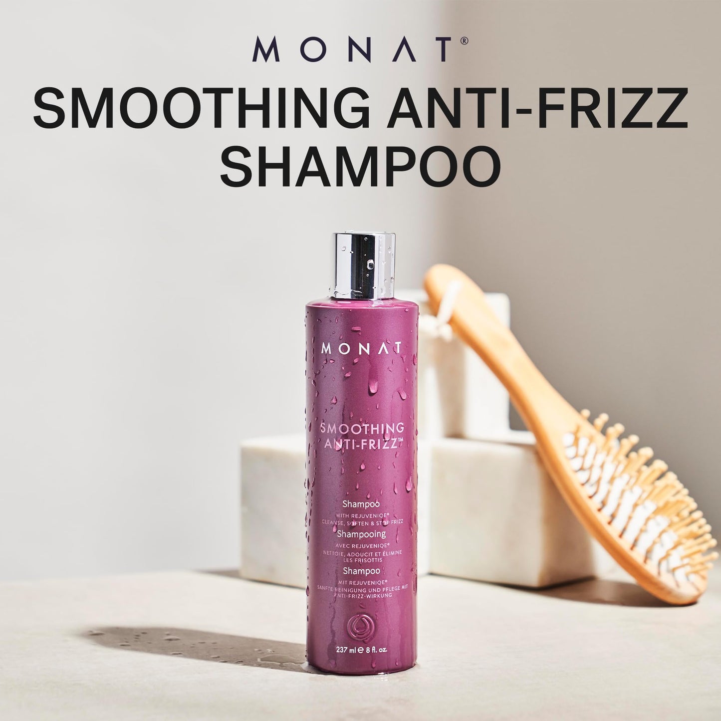 MONAT Smoothing Anti-Frizz Shampoo – Humidity Protection & Frizz Control (237 ml)