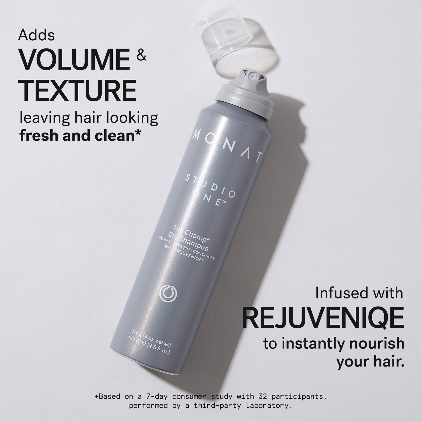 MONAT Studio One The Champ Conditioning Dry Shampoo with Rejuveniqe – Waterless Hair Refresh
