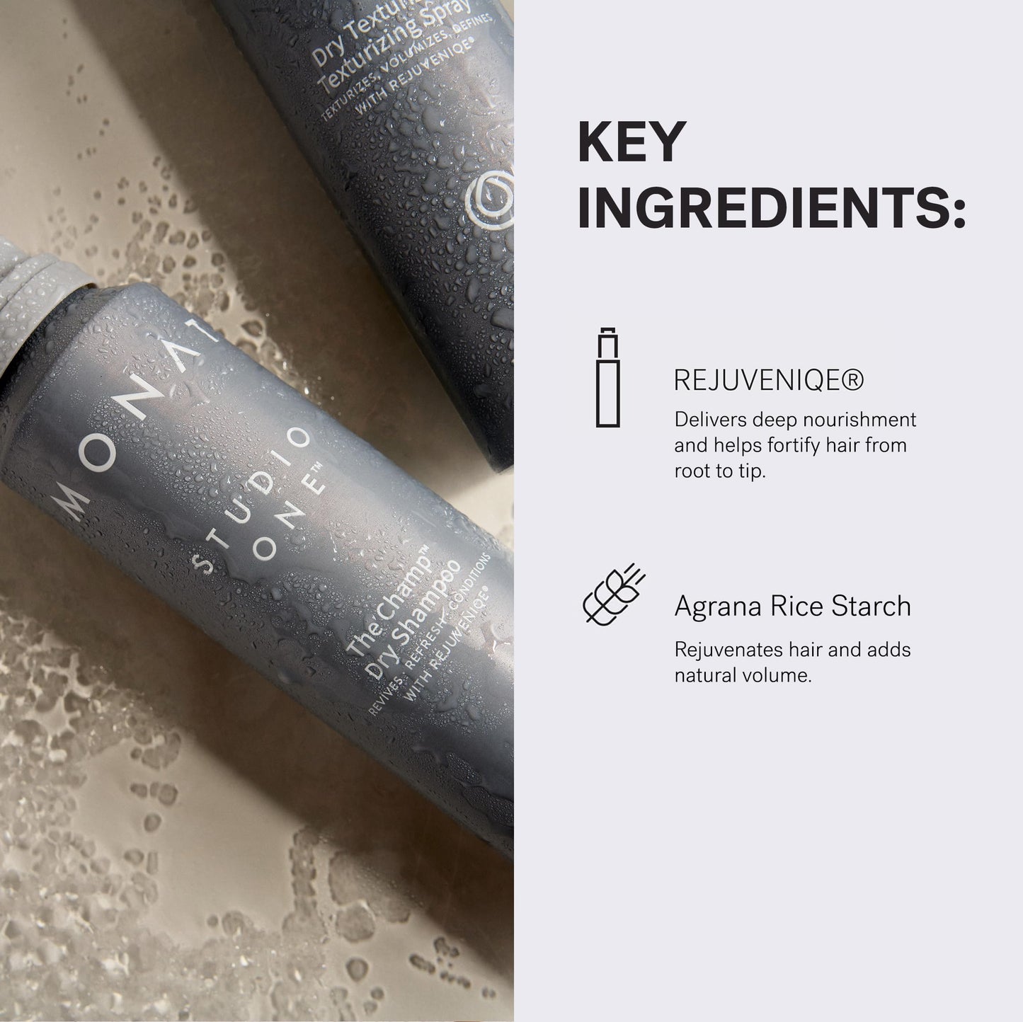 MONAT Studio One The Champ Conditioning Dry Shampoo with Rejuveniqe – Waterless Hair Refresh