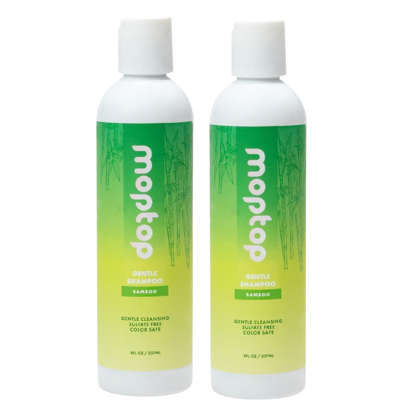 MopTop Gentle Shampoo – Sulfate-Free Daily Cleansing for All Hair Types | Bamboo 2pk