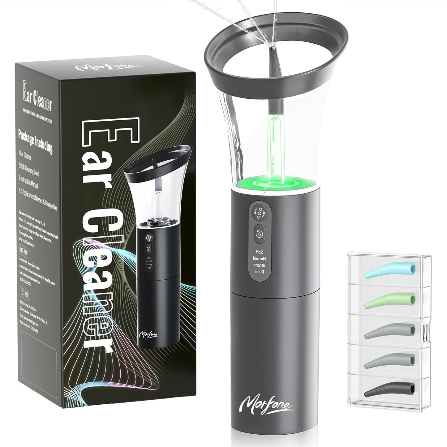 Morfone Electric Ear Cleaning Kit – 4-Mode Safe Ear Wax Removal System
