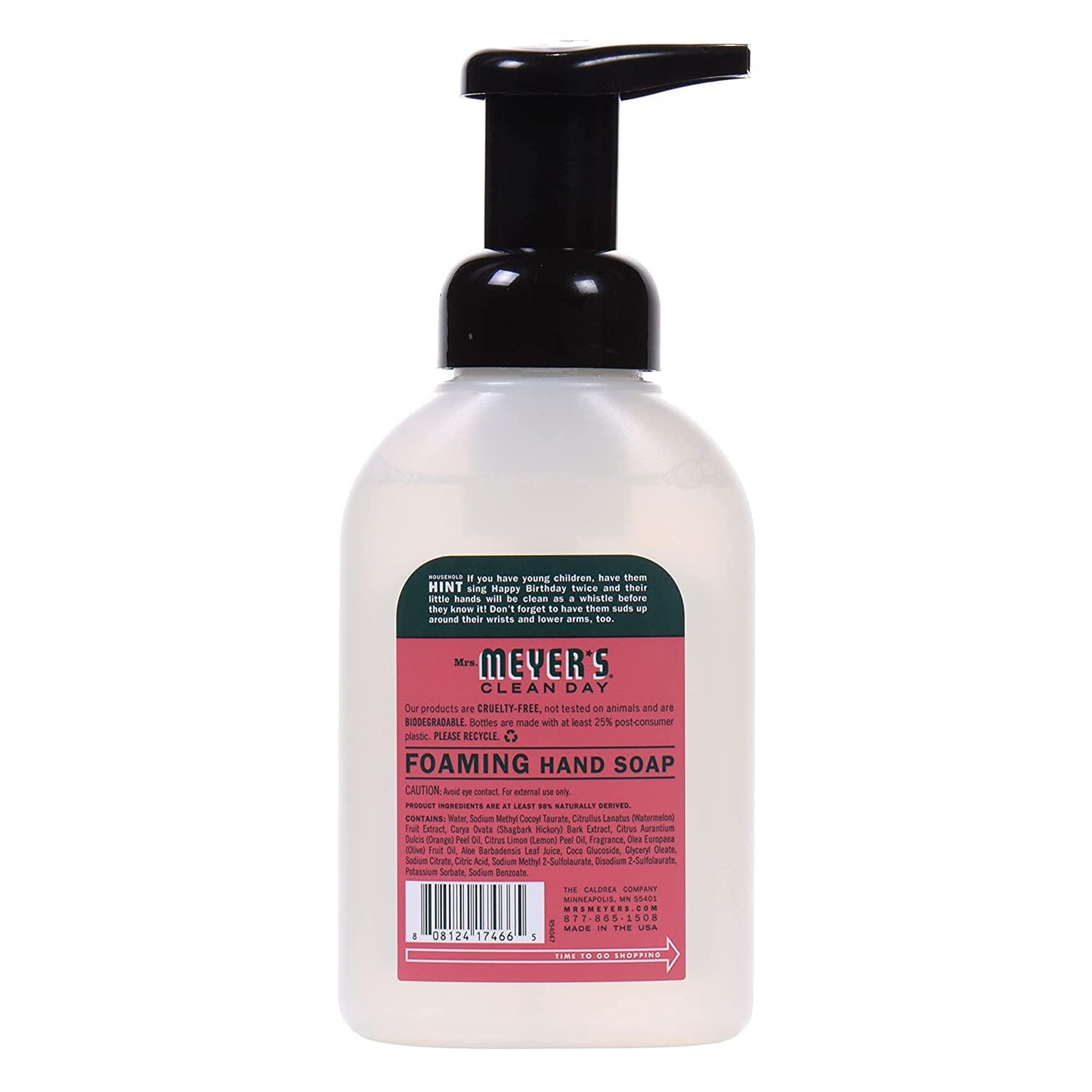 Mrs. Meyer's Clean Day Foaming Hand Soap Watermelon Scent – 10 fl oz (Pack of 6)