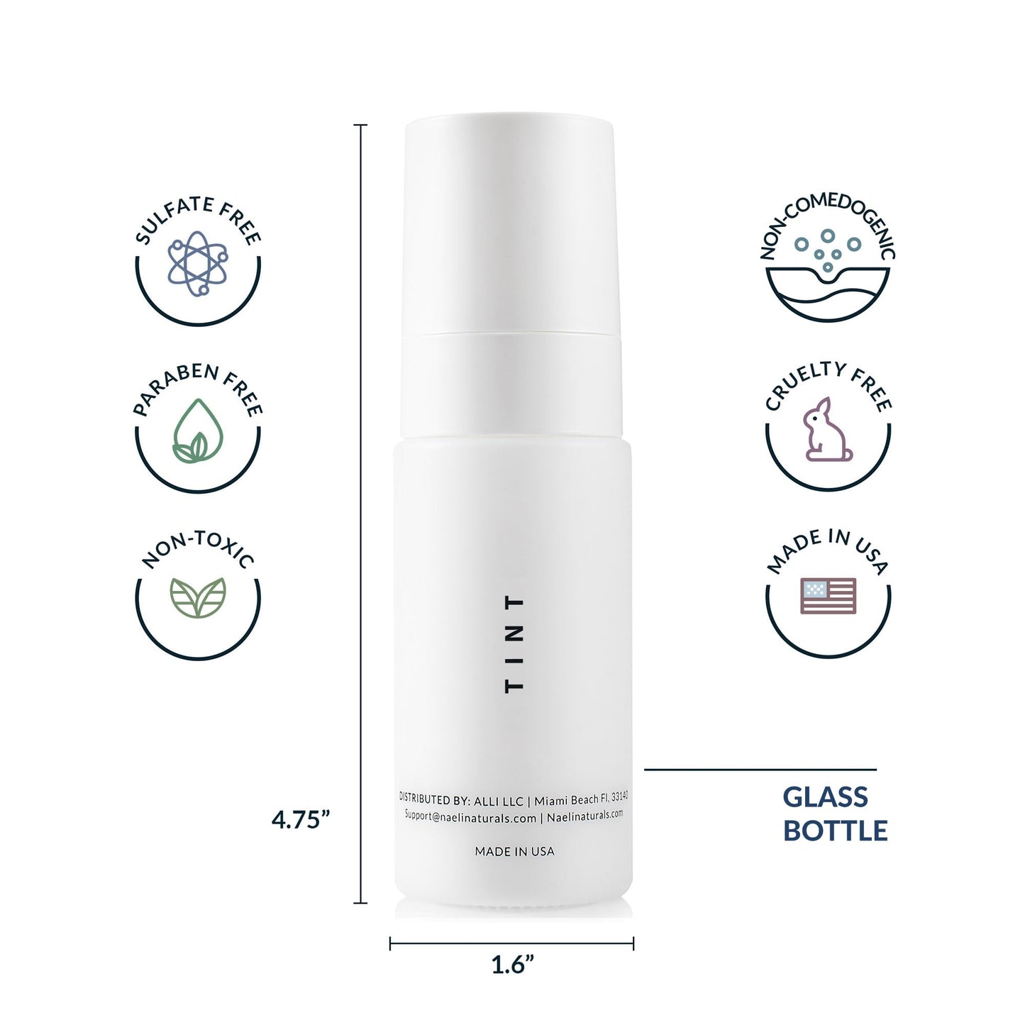 NAELI Anti-Aging Tinted Moisturizer SPF 50 – Mineral Sunscreen with Zinc Oxide, Peptides & Ceramides