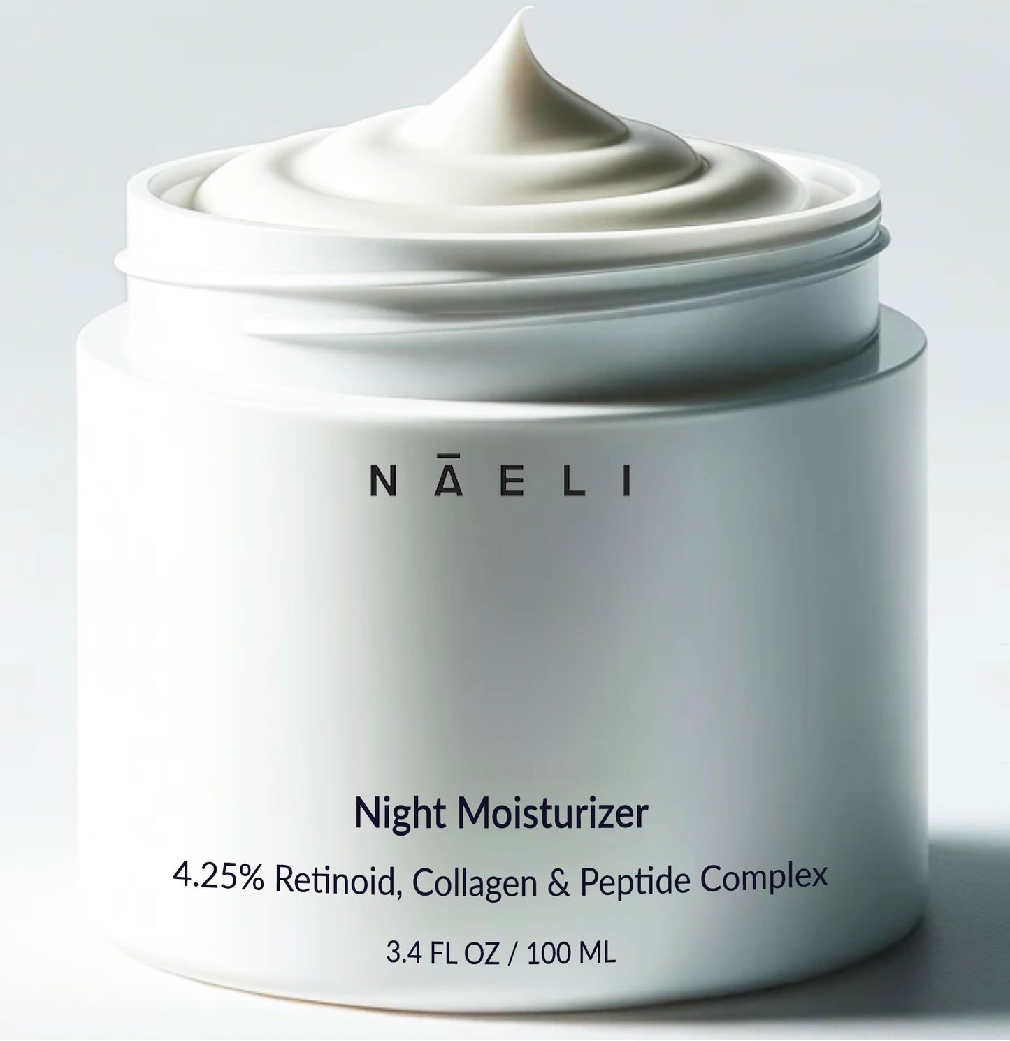 NAELI Retinoid Night Cream 4.25% Retinol with Collagen, Peptides & HA (3.4 oz)