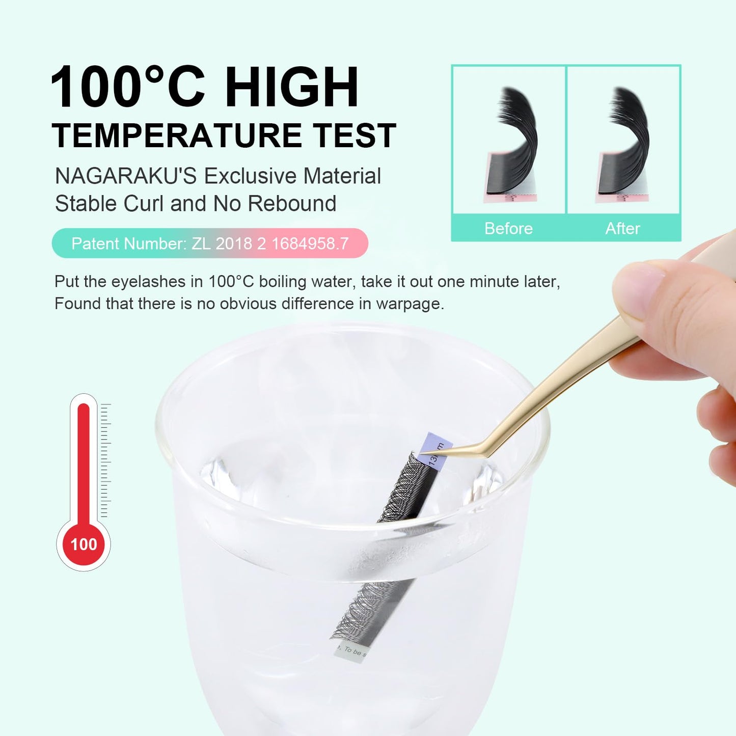 NAGARAKU YY Lash Y-Shape Premade 4D Fans – 0.05mm, 8–12mm, 5 Tray Pack (12 Rows Each)